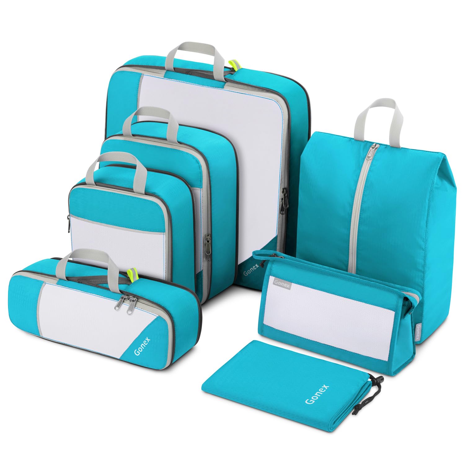 gonex-compressible-packing-cubes-7-pcs-complete-travel-organizer-set image 7