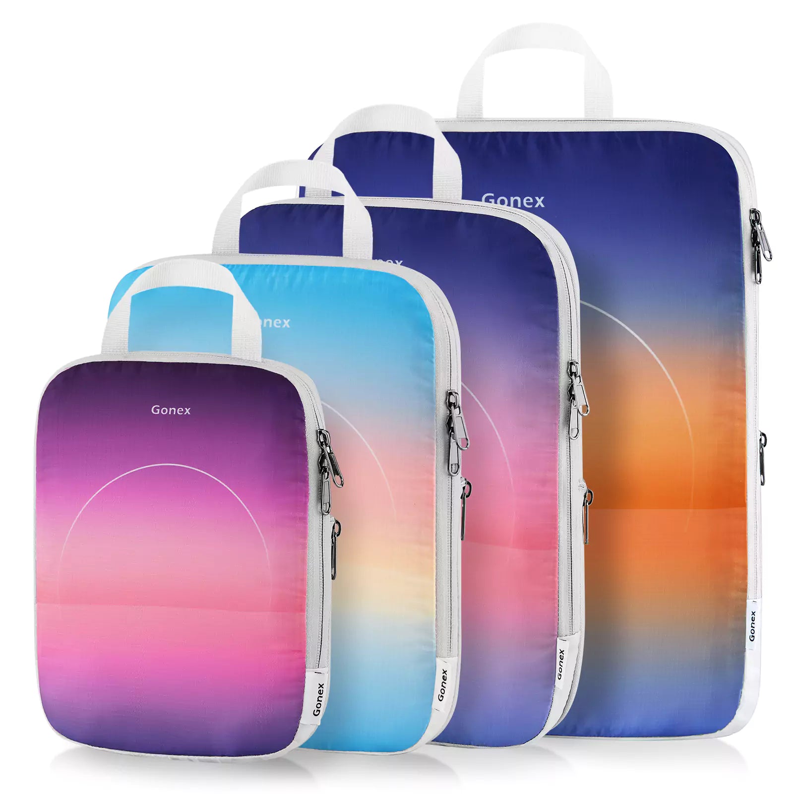 gonex-sunset-gradient-compression-packing-cubes-set image 2