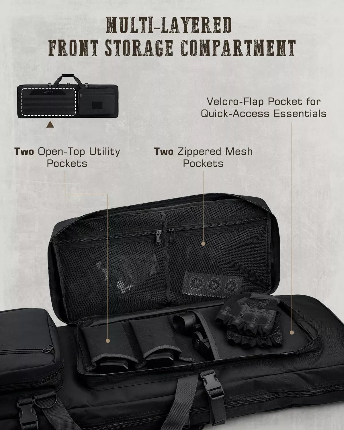 gonex-36-double-tactical-rifle-case-padded-rifle-bag-for-two-scoped-rifles image 7