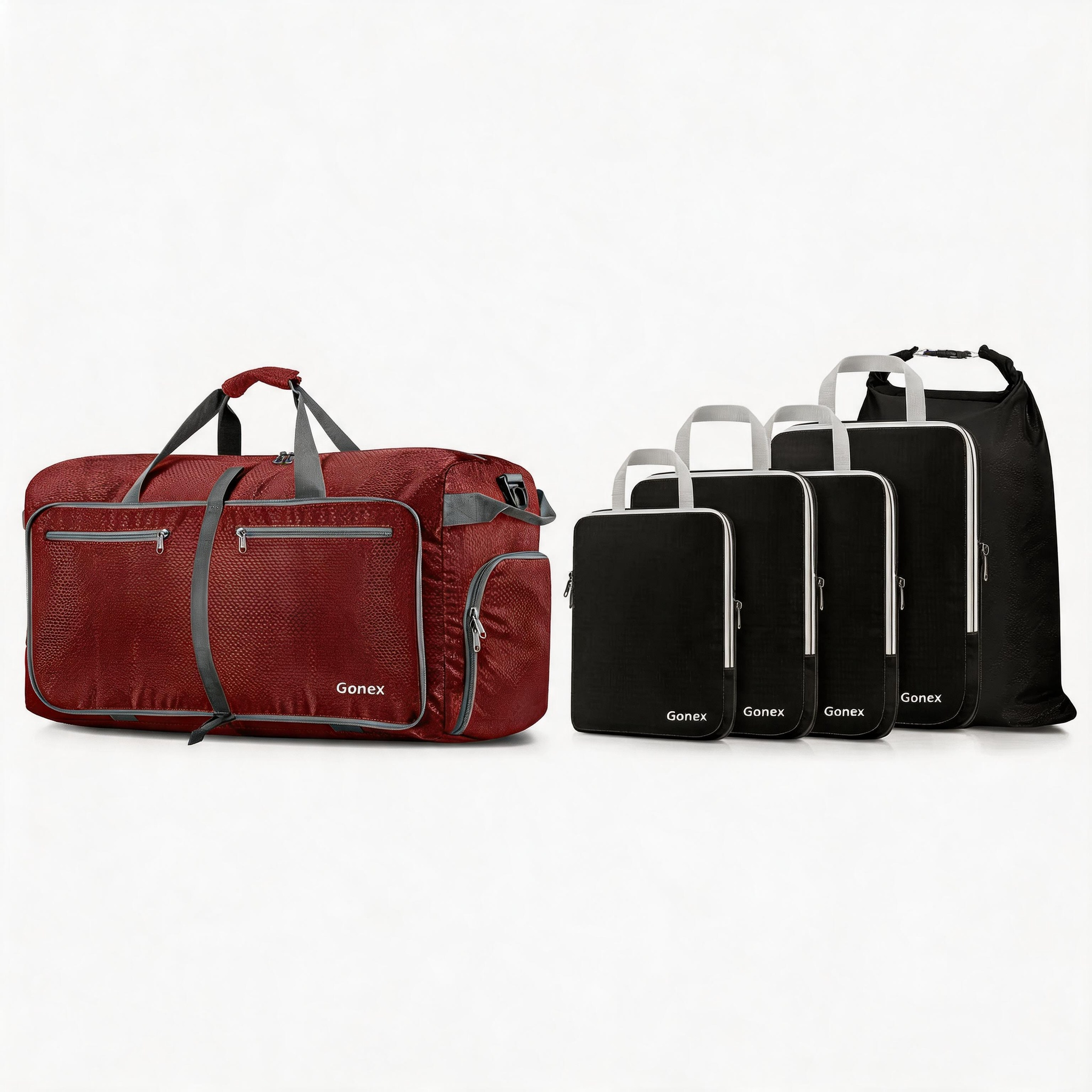gonex-weekend-getaway-2-piece-set-with-100l-foldable-duffle-bag-and-5-piece-comp image 3