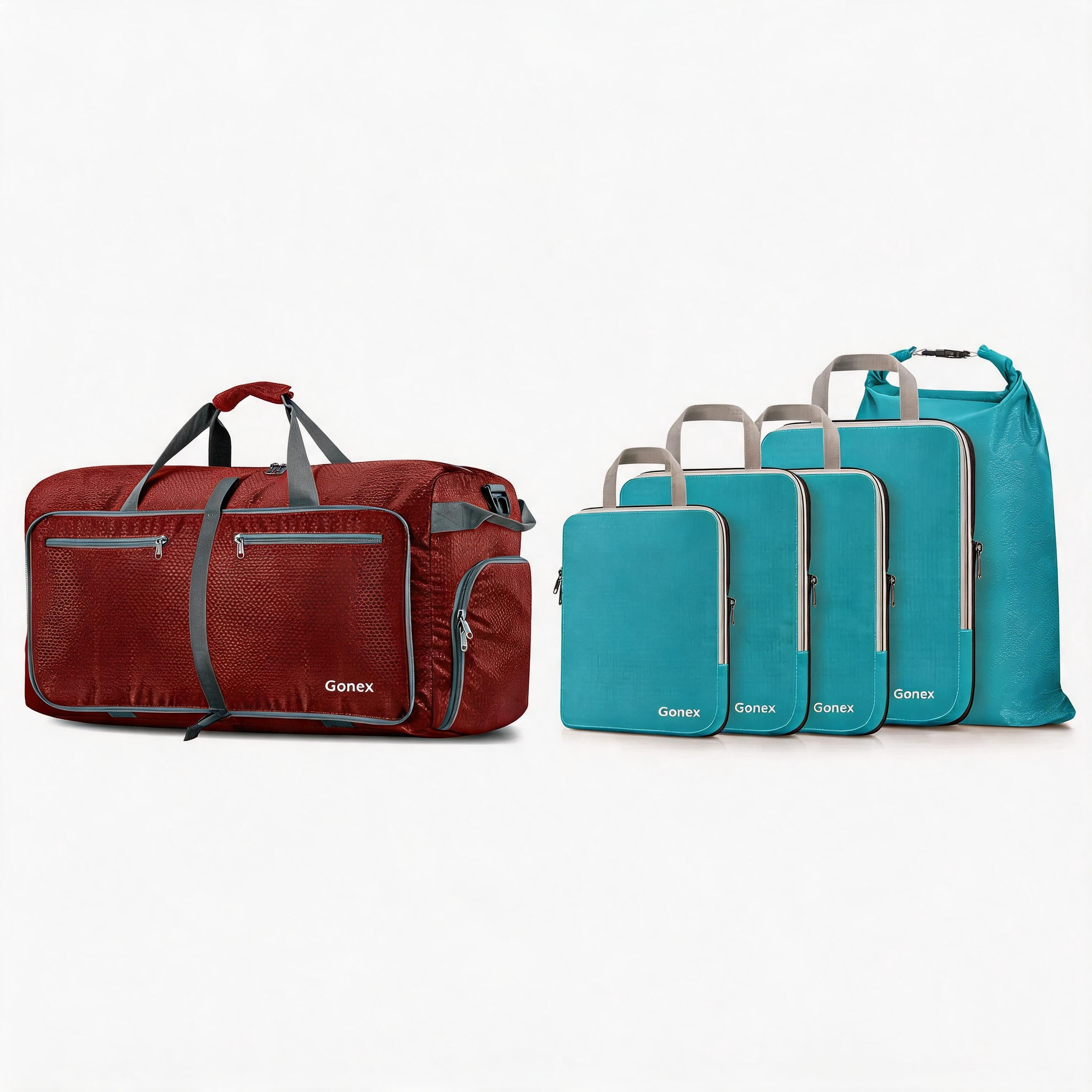 gonex-weekend-getaway-2-piece-set-with-100l-foldable-duffle-bag-and-5-piece-comp image 4