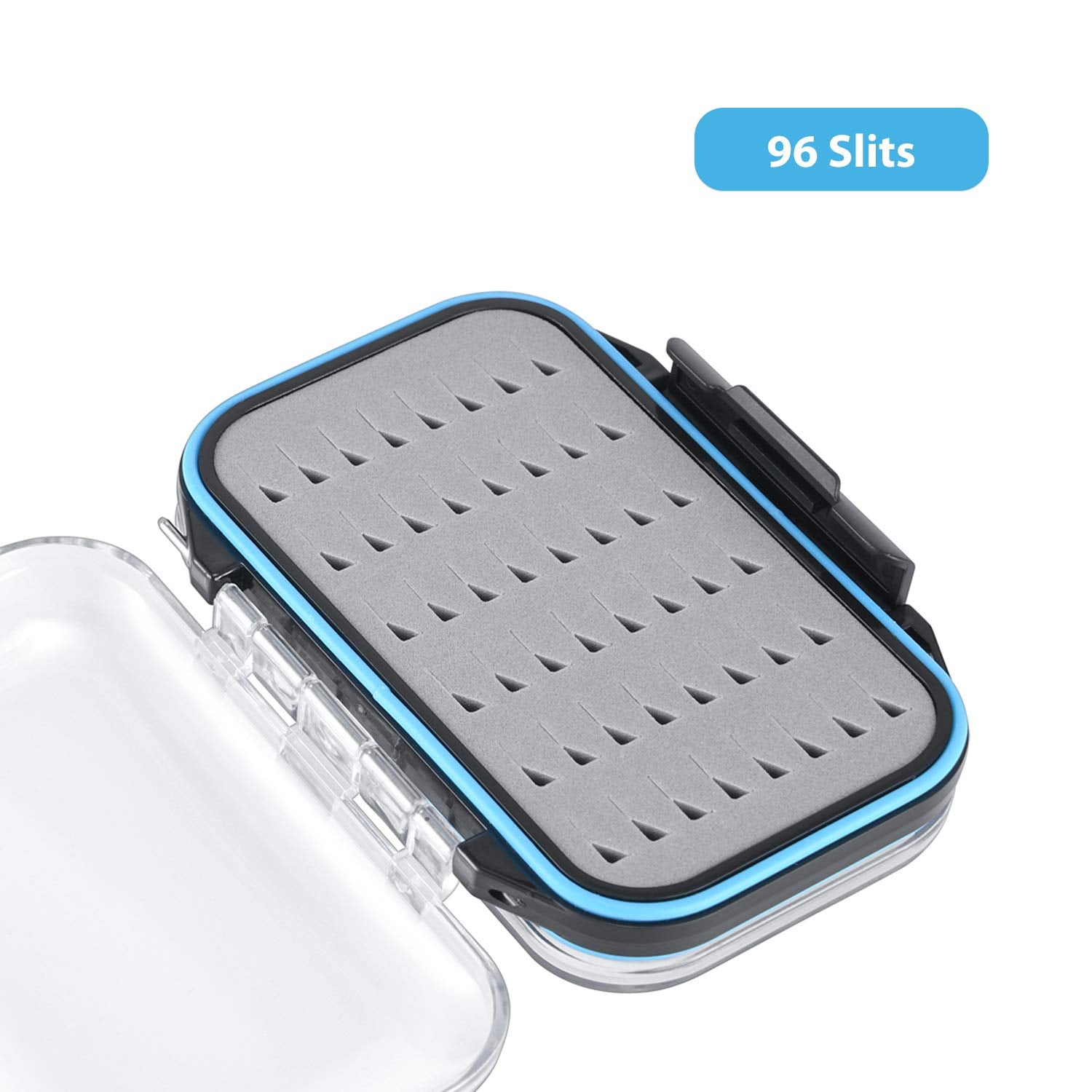gonex-fly-fishing-box-with-96-slots-waterproof-double-clear-lid-lightweight-buoy image 3