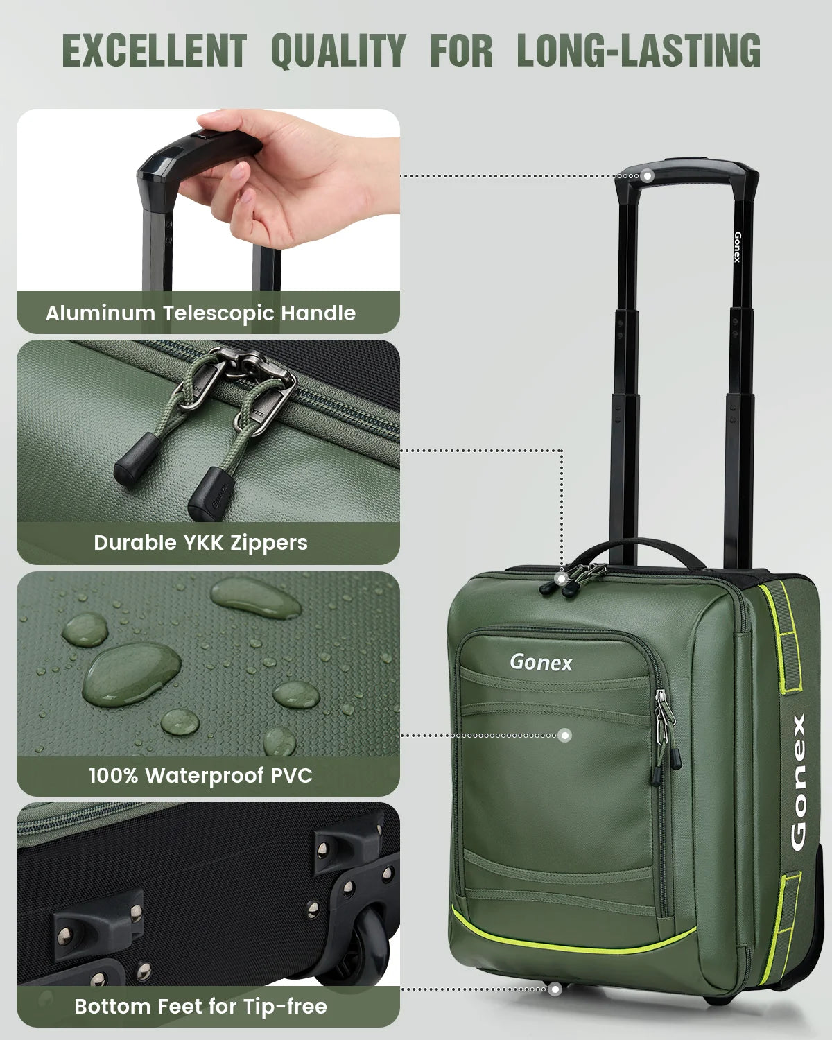 gonex-16-inch-rolling-duffle-bag image 4