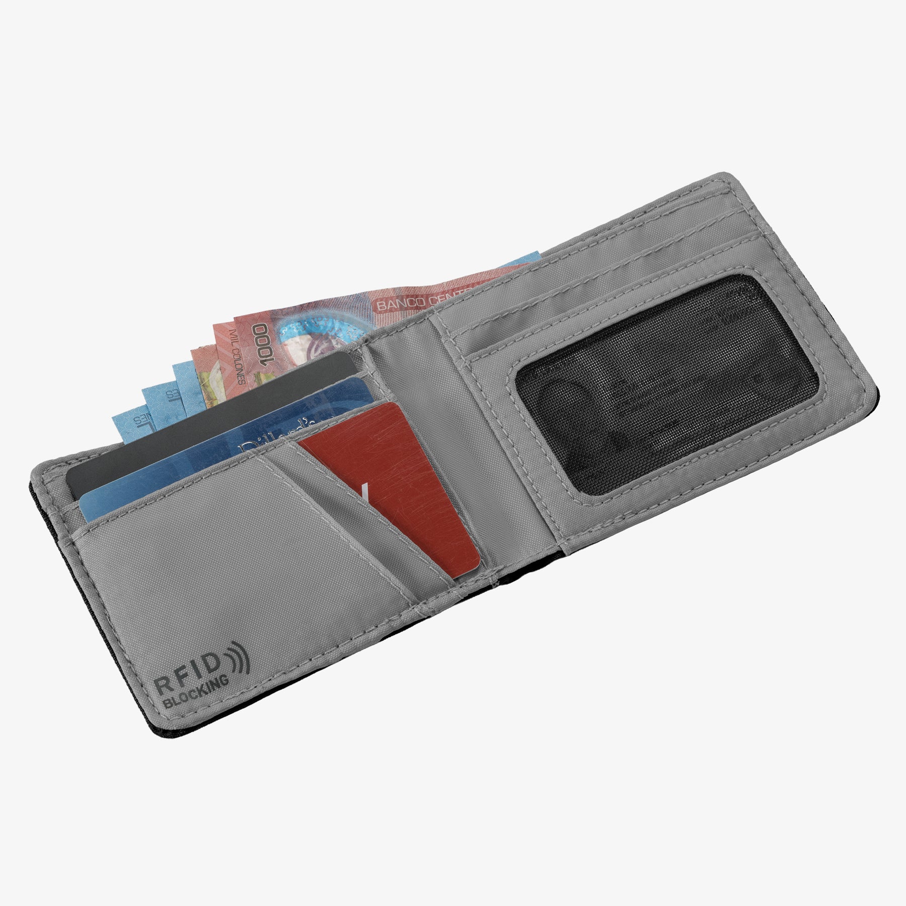 eagle-creek-stash-rfid-bifold-wallet-slim-recycled-travel-wallet-with-rfid-prote image 4