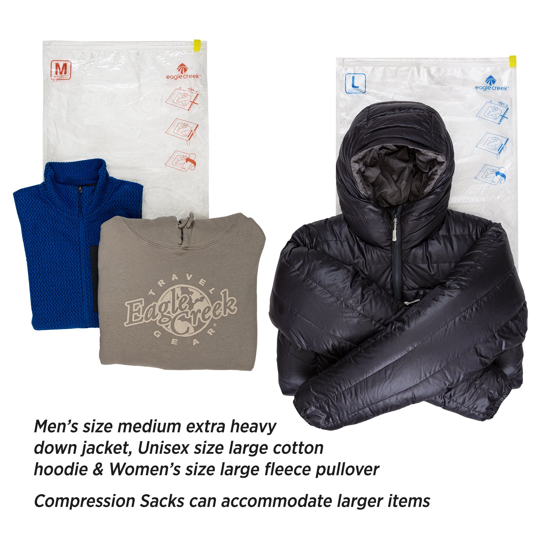 eagle-creek-pack-it-compression-sack-set-m-l-space-saving-packing-cubes-for-trav image 2