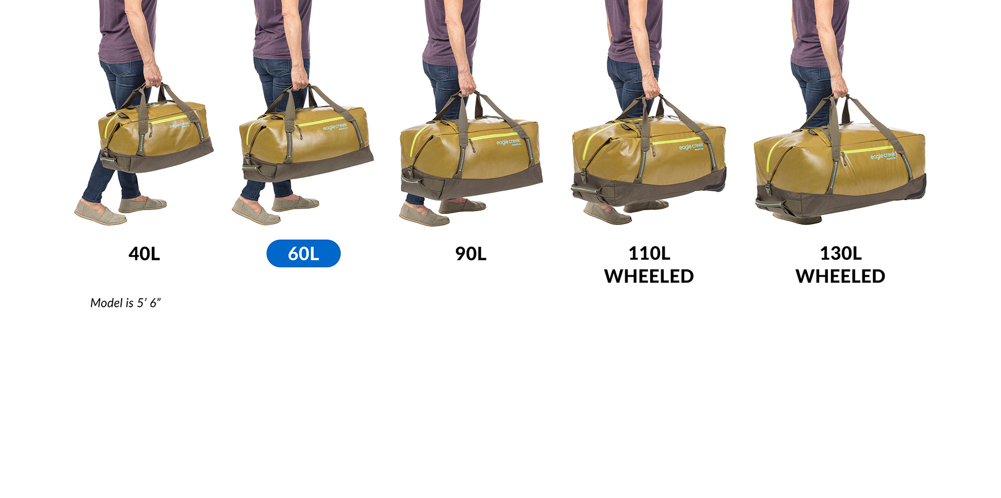 eagle-creek-migrate-60l-duffel-bag-recycled-water-resistant-with-backpack-straps image 7