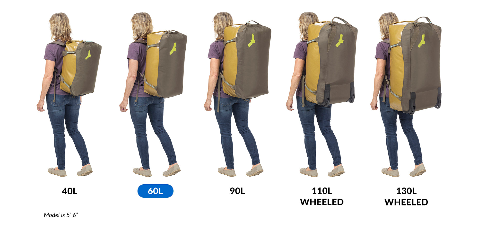 eagle-creek-migrate-60l-duffel-bag-recycled-water-resistant-with-backpack-straps image 8