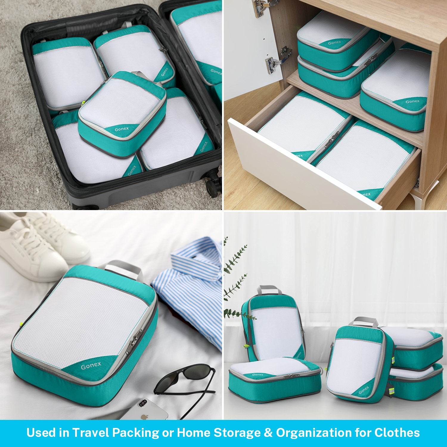 gonex-4m-1s-compression-packing-cubes-set image 4