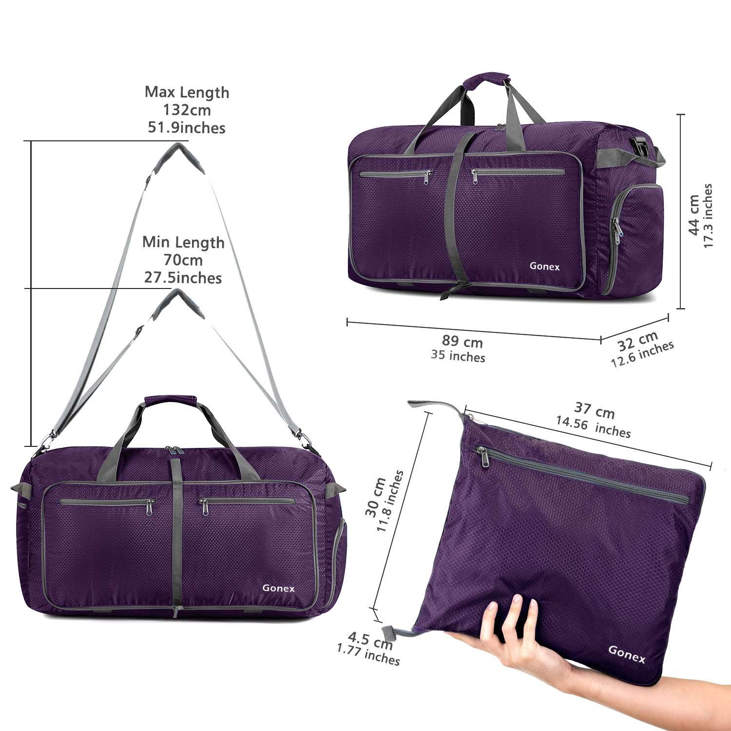 gonex-150l-extra-large-foldable-duffle-bag-for-travel image 6