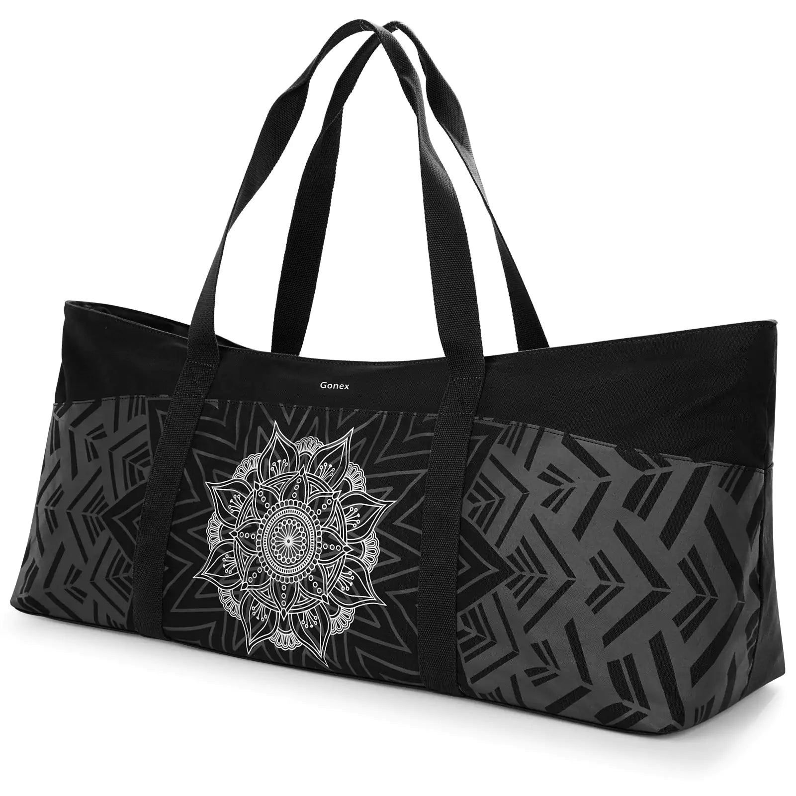gonex-extra-large-yoga-mat-bag-fits-12mm-mat-blocks-towel-water-bottle-change-of image 1