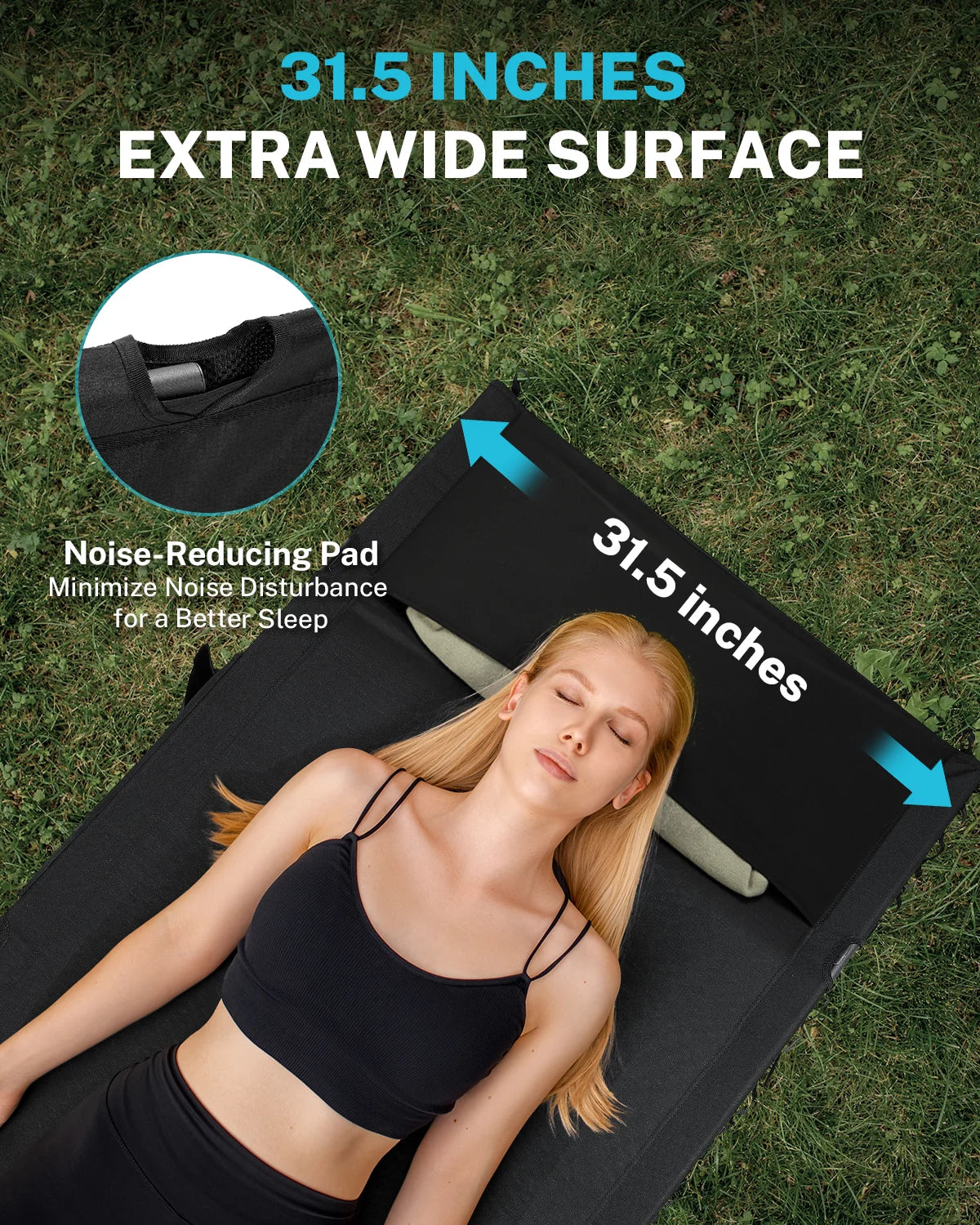 gonex-31-5-extra-wide-camping-cot-with-short-leg image 2