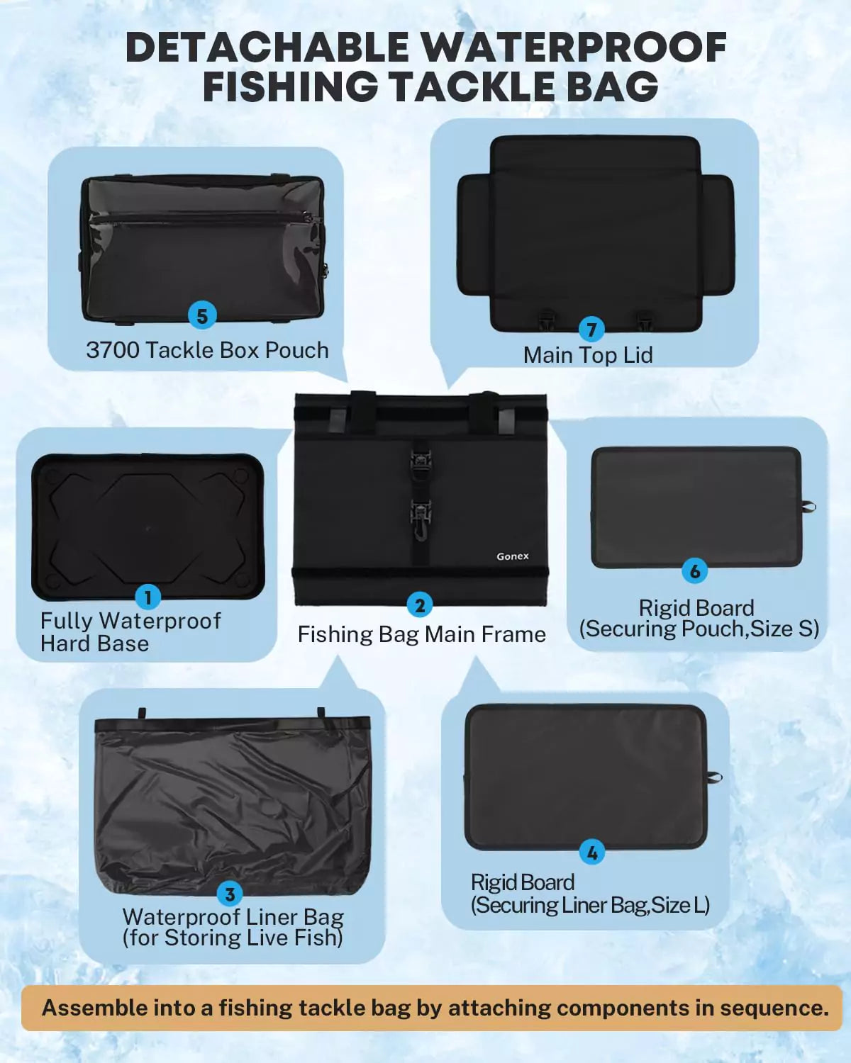 gonex-waterproof-fishing-tackle-bag-for-freshwater-saltwater image 6