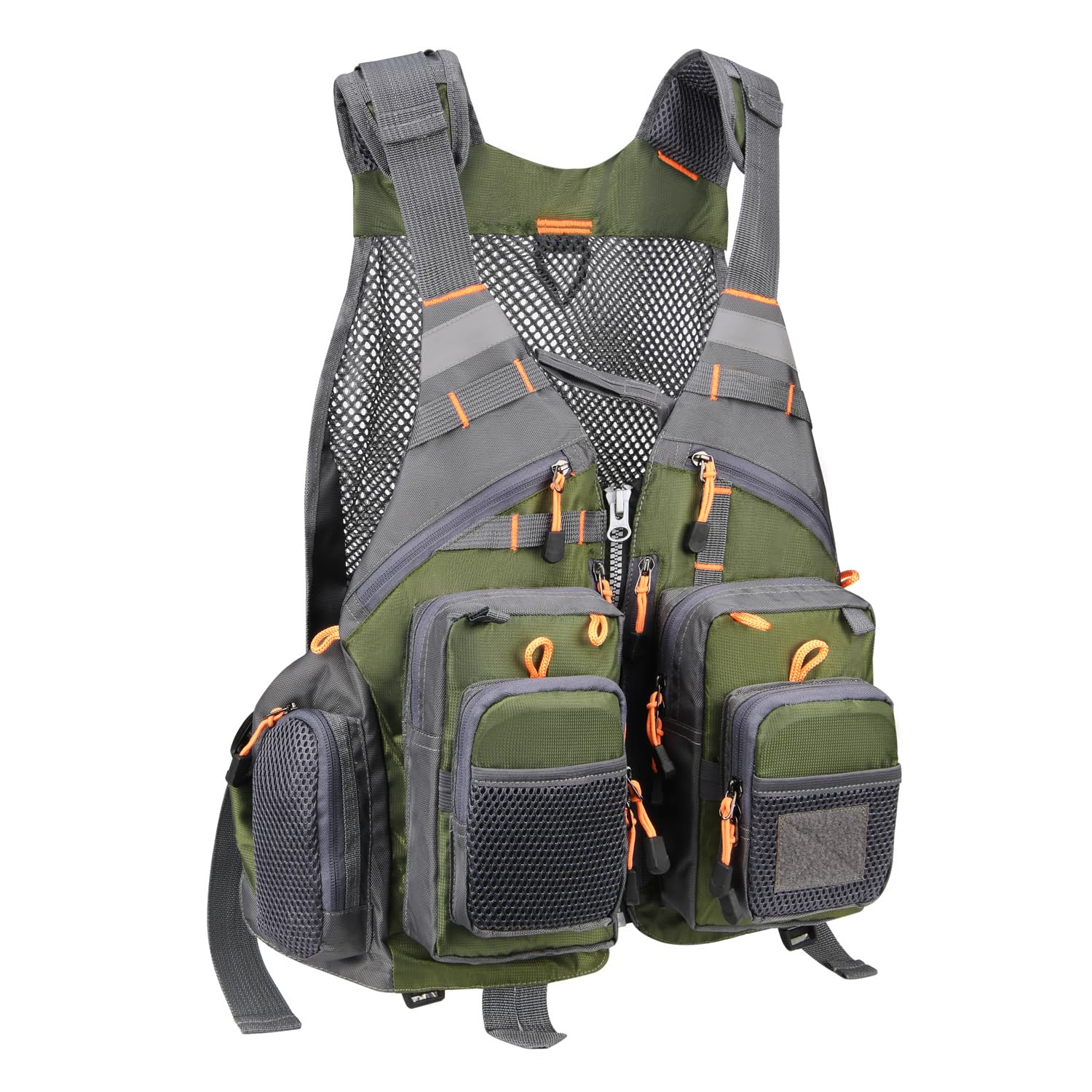 gonex-fly-fishing-vest-with-multiple-pockets-and-d-rings-adjustable-fit image 8