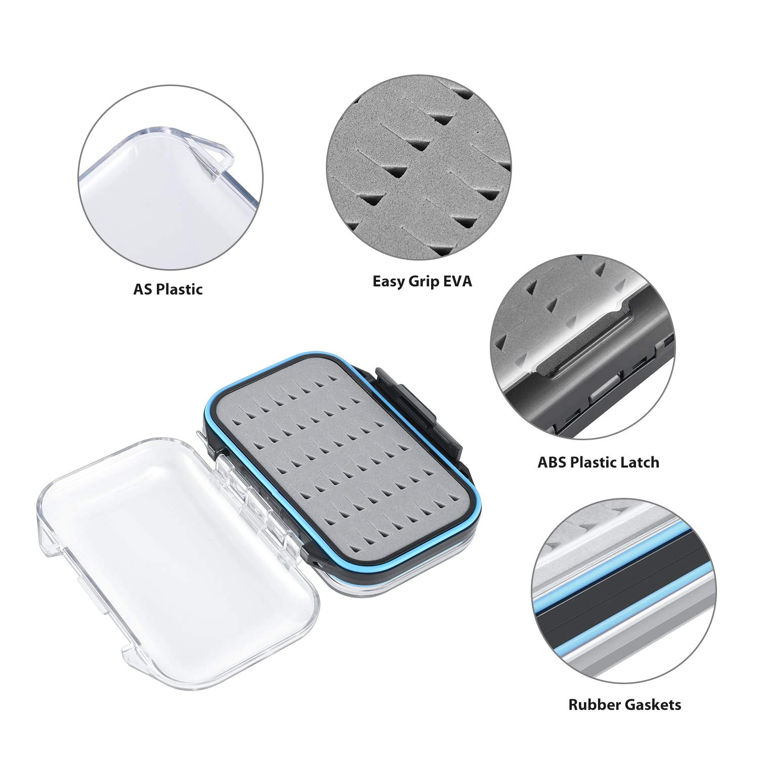 gonex-fly-fishing-box-with-96-slots-waterproof-double-clear-lid-lightweight-buoy image 4
