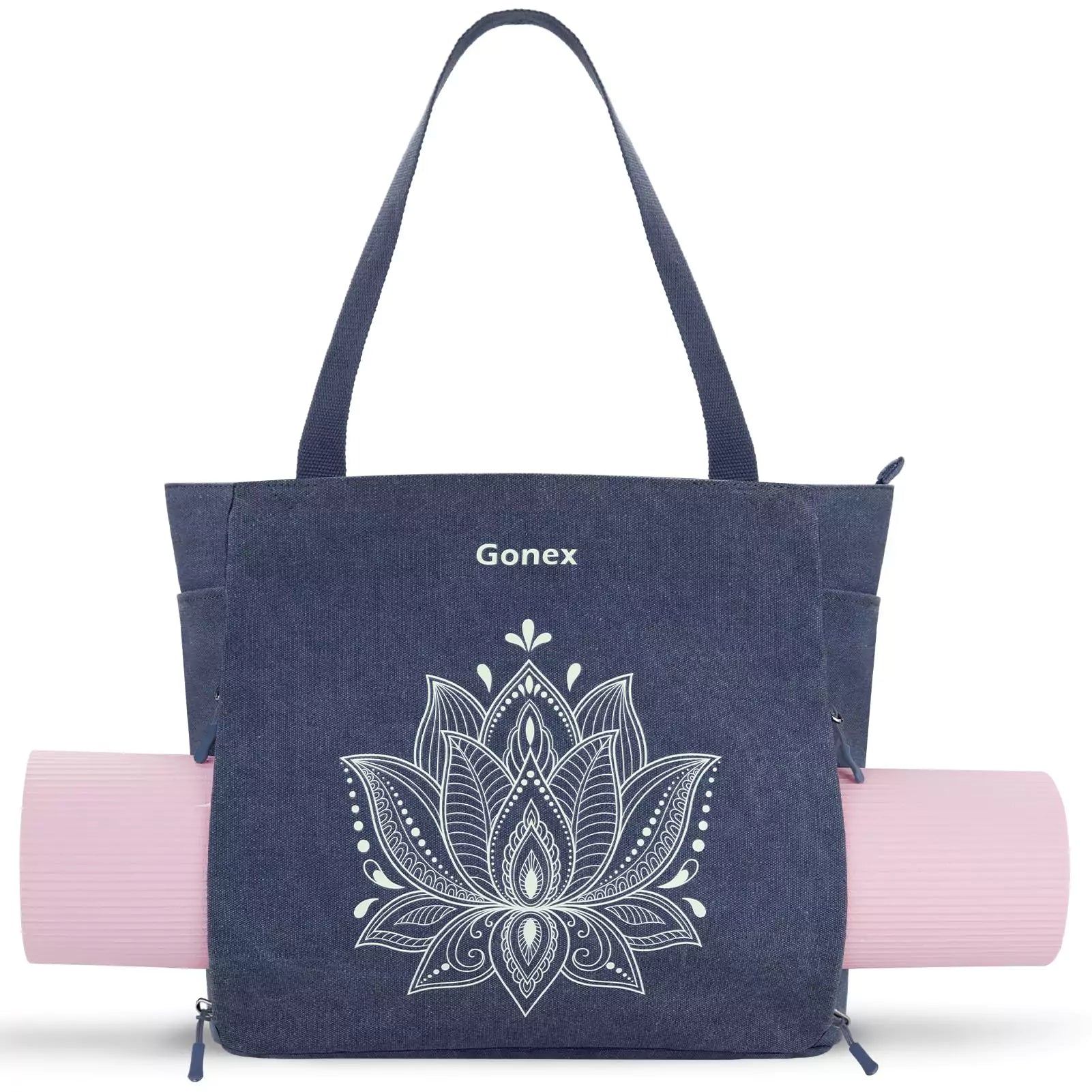 gonex-large-yoga-mat-bag-with-full-zipper-quick-access-mat-compartment-fits-6mm- image 1