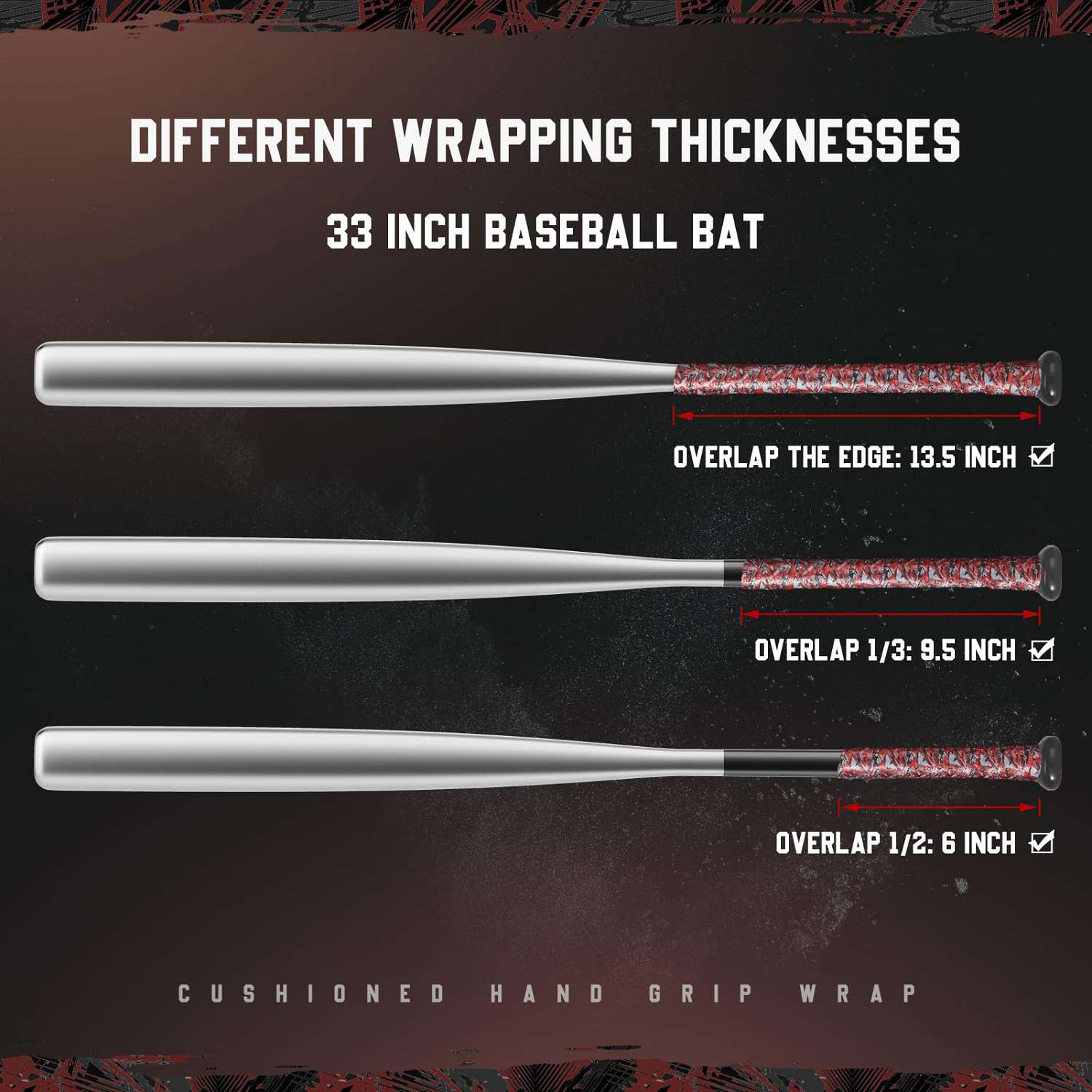 gonex-baseball-bat-grip-tape-red-black-graffiti-40-1-inches image 5