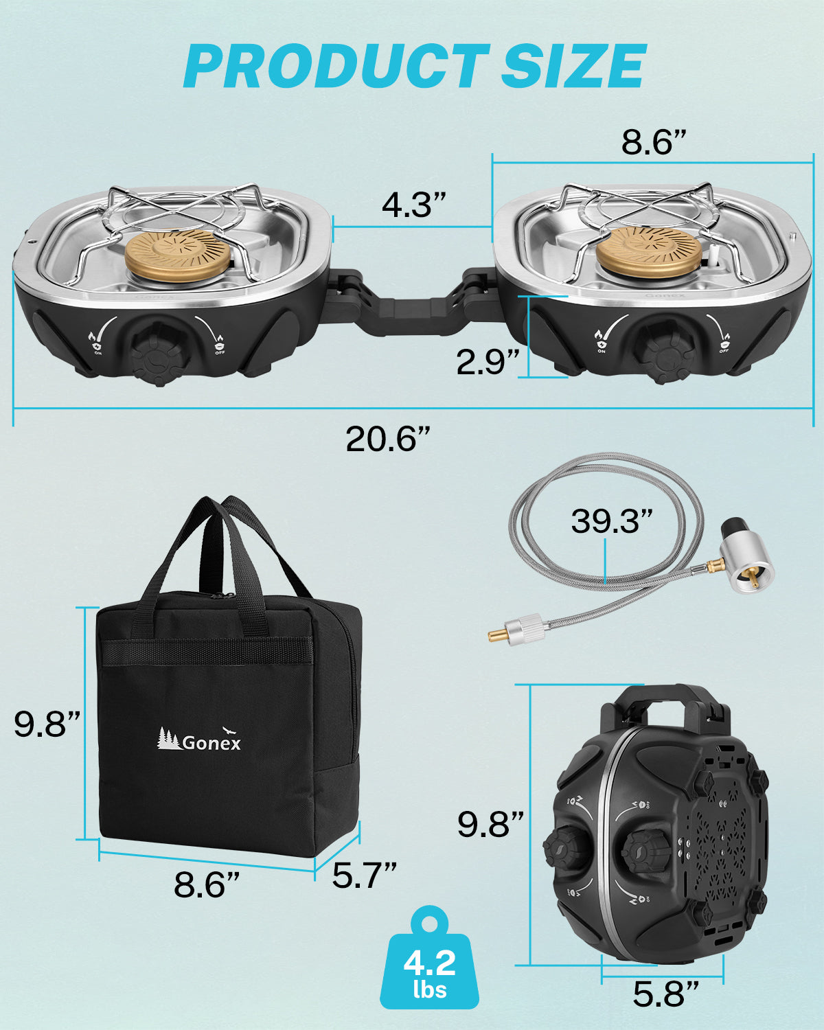 gonex-portable-double-burner-camping-stove-with-20-000-btu-output image 6