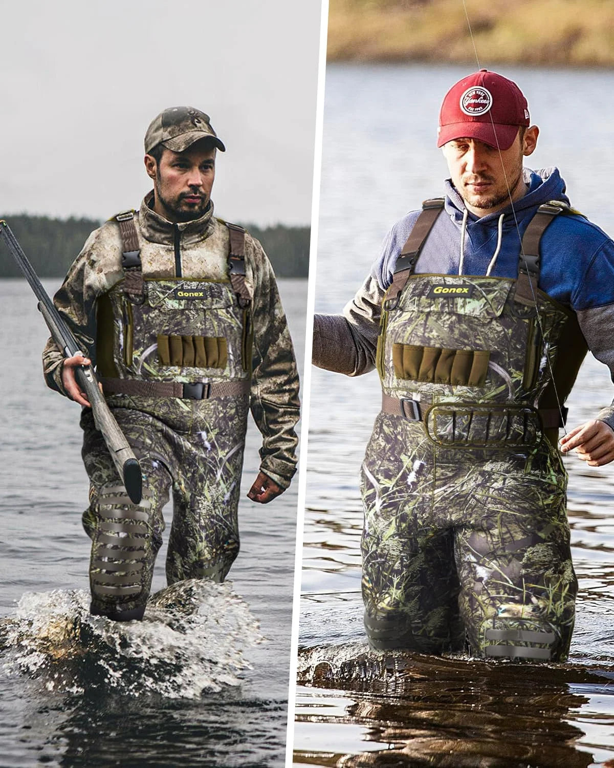 gonex-hunting-waders-with-insulated-rubber-boots-4-5mm-neoprene-chest-waders-for image 6
