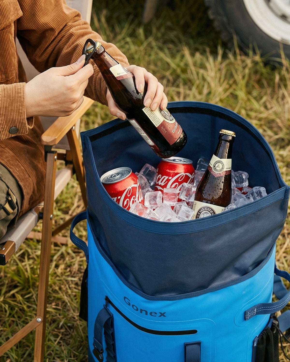 gonex-40-can-insulated-cooler-backpack-waterproof-soft-cooler-with-28-lbs-ice-ca image 5