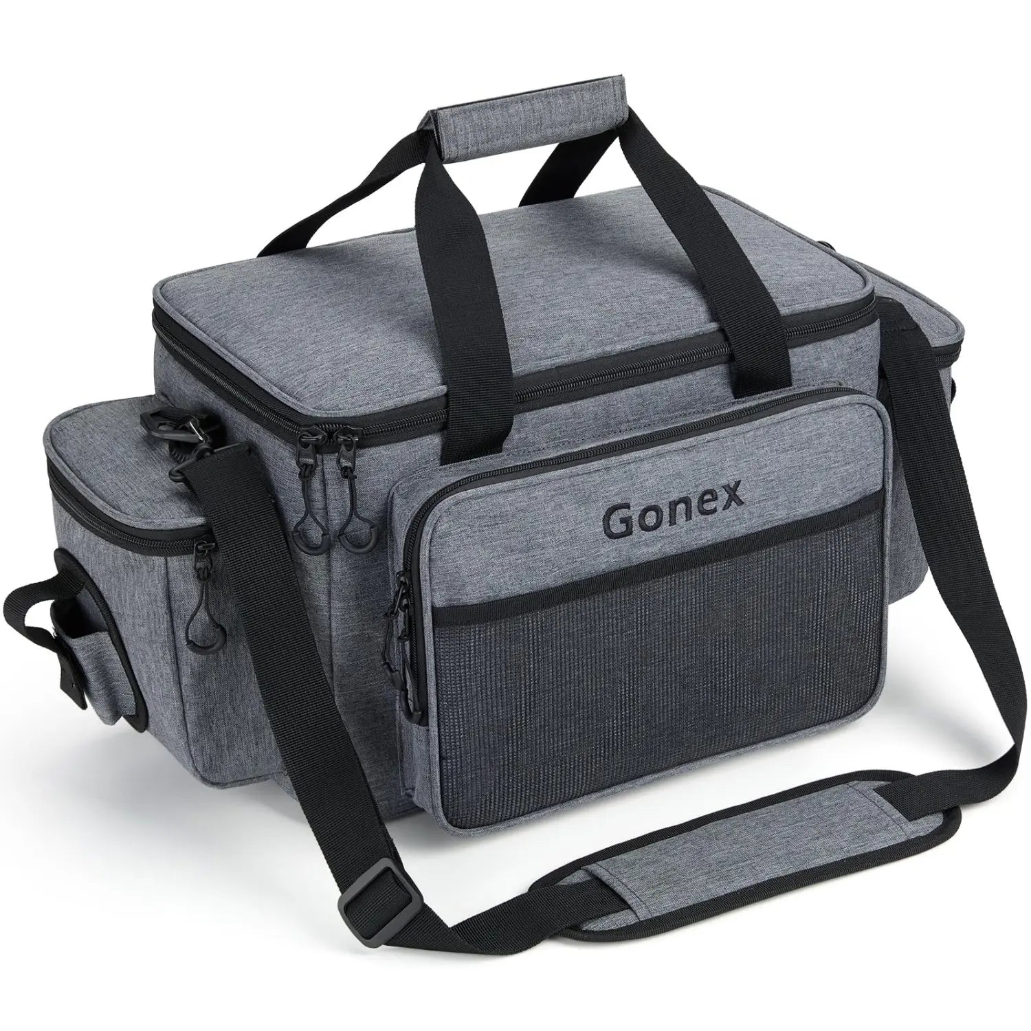 gonex-fishing-tackle-bag-with-large-front-pocket-8-compartment image 2