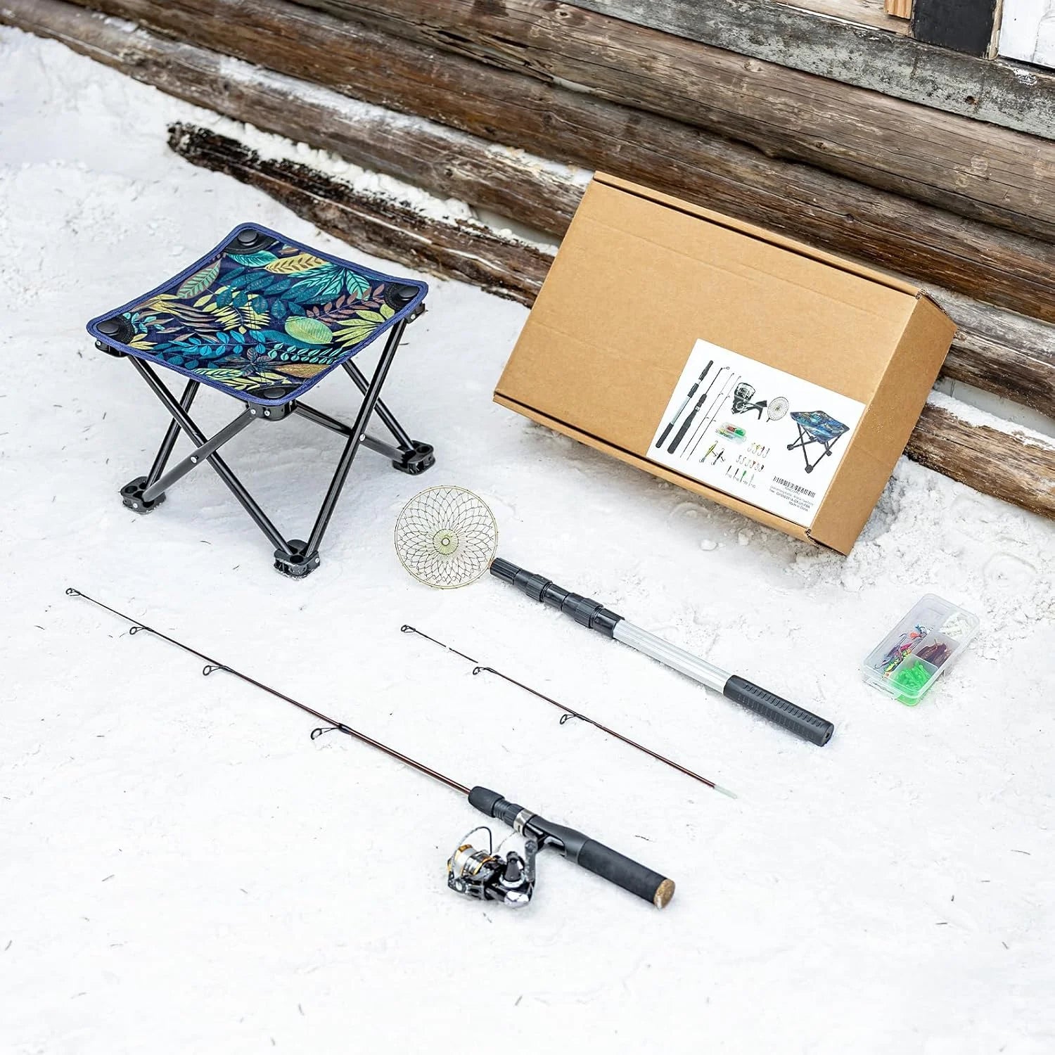 gonex-ice-fishing-rod-reel-combo-with-52-glow-in-the-dark-jigs image 7