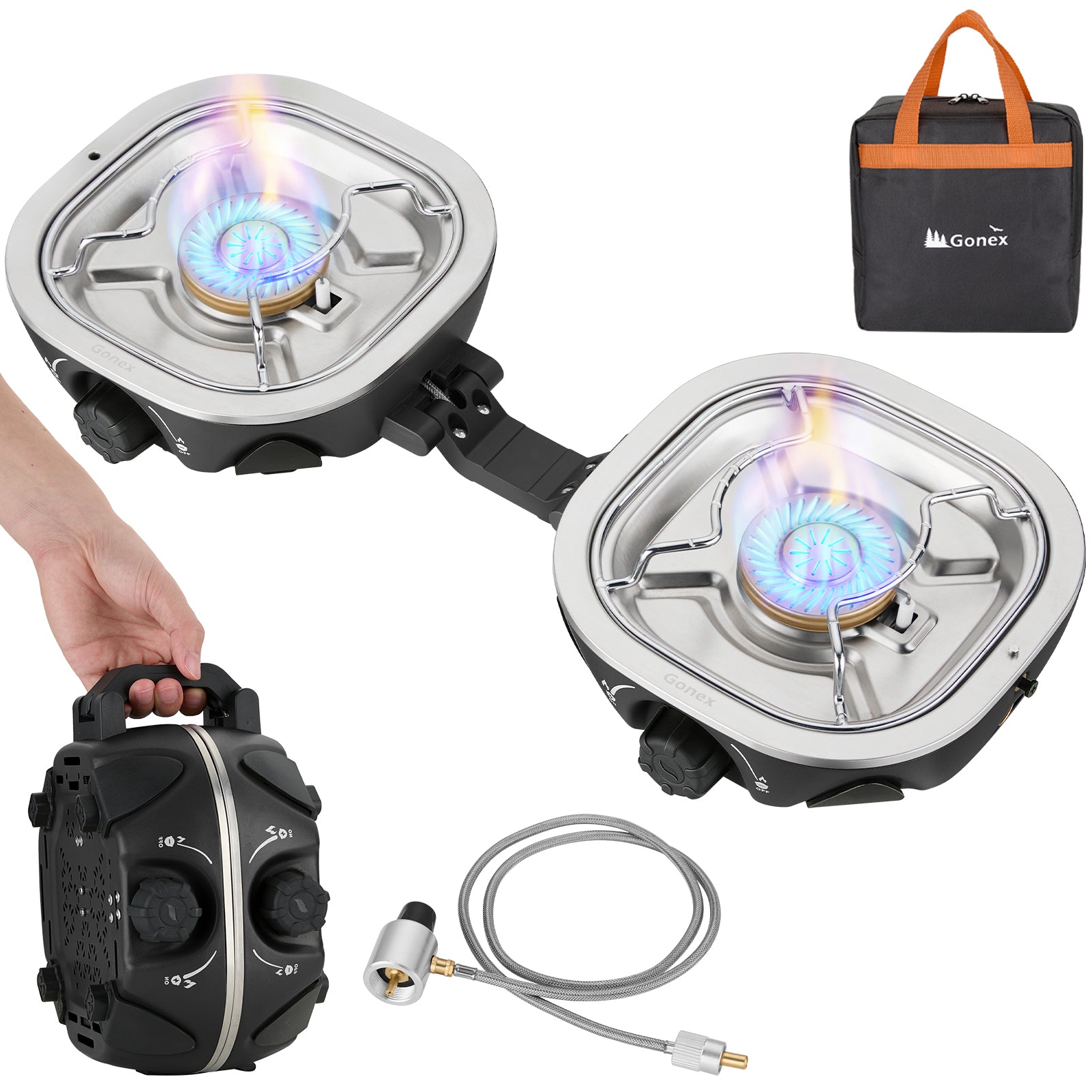 gonex-portable-double-burner-camping-stove-with-20-000-btu-output image 1