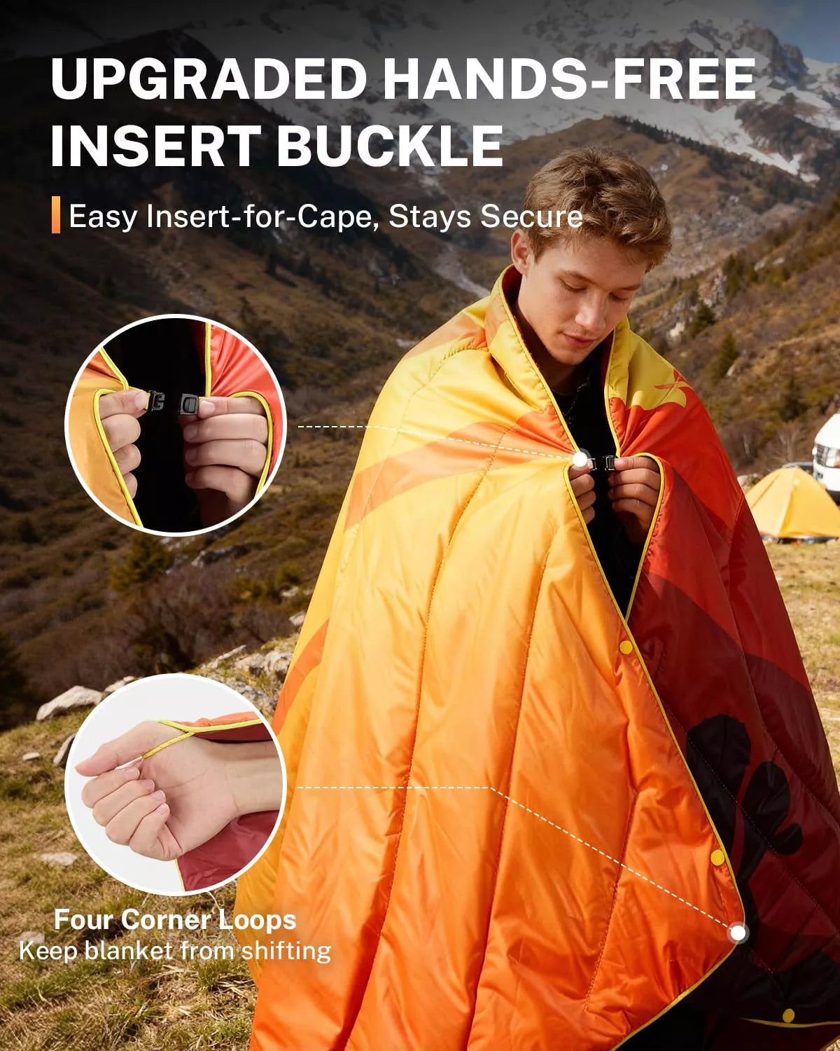 gonex-desert-puffy-printed-outdoor-camping-blanket-79-x-55-lightweight-thermal-i image 3