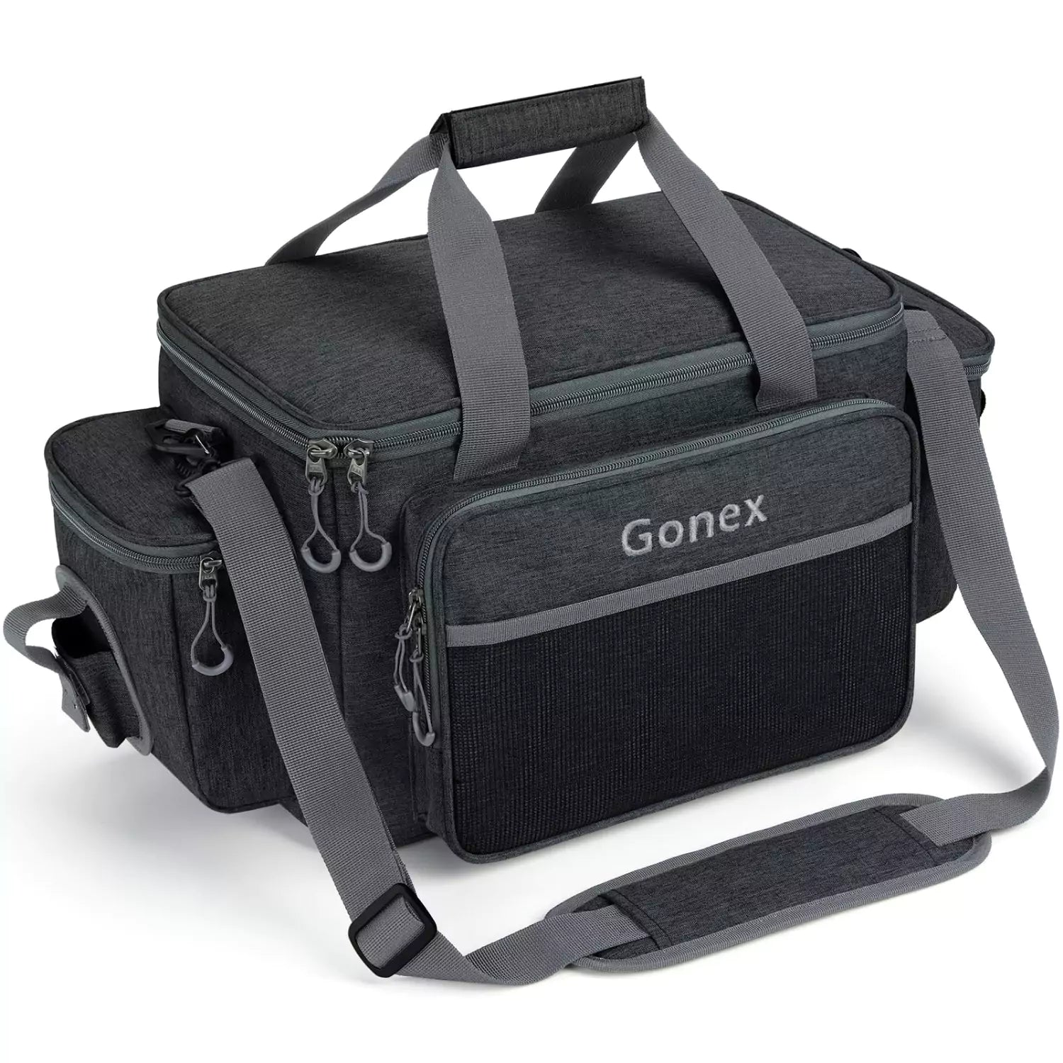 gonex-fishing-tackle-bag-with-large-front-pocket-8-compartment image 1