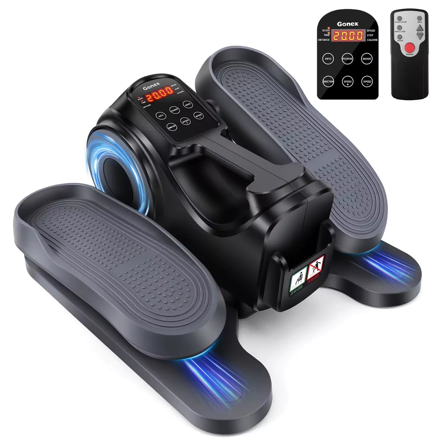 gonex-under-desk-elliptical-trainer-with-10-resistance-levels-and-3-modes image 1