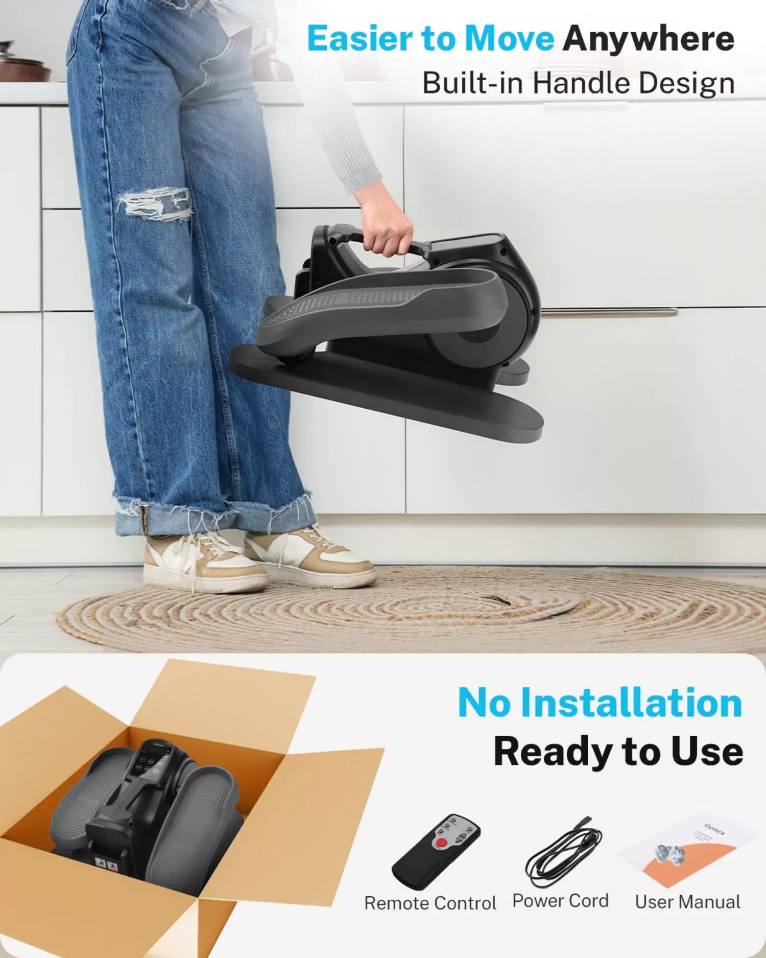 gonex-under-desk-elliptical-trainer-with-10-resistance-levels-and-3-modes image 8