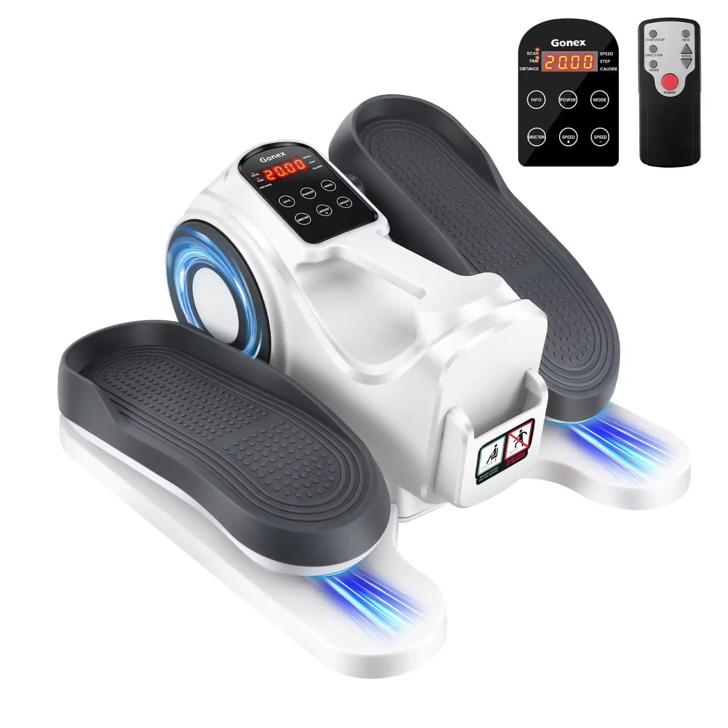 gonex-under-desk-elliptical-trainer-with-10-resistance-levels-and-3-modes image 2