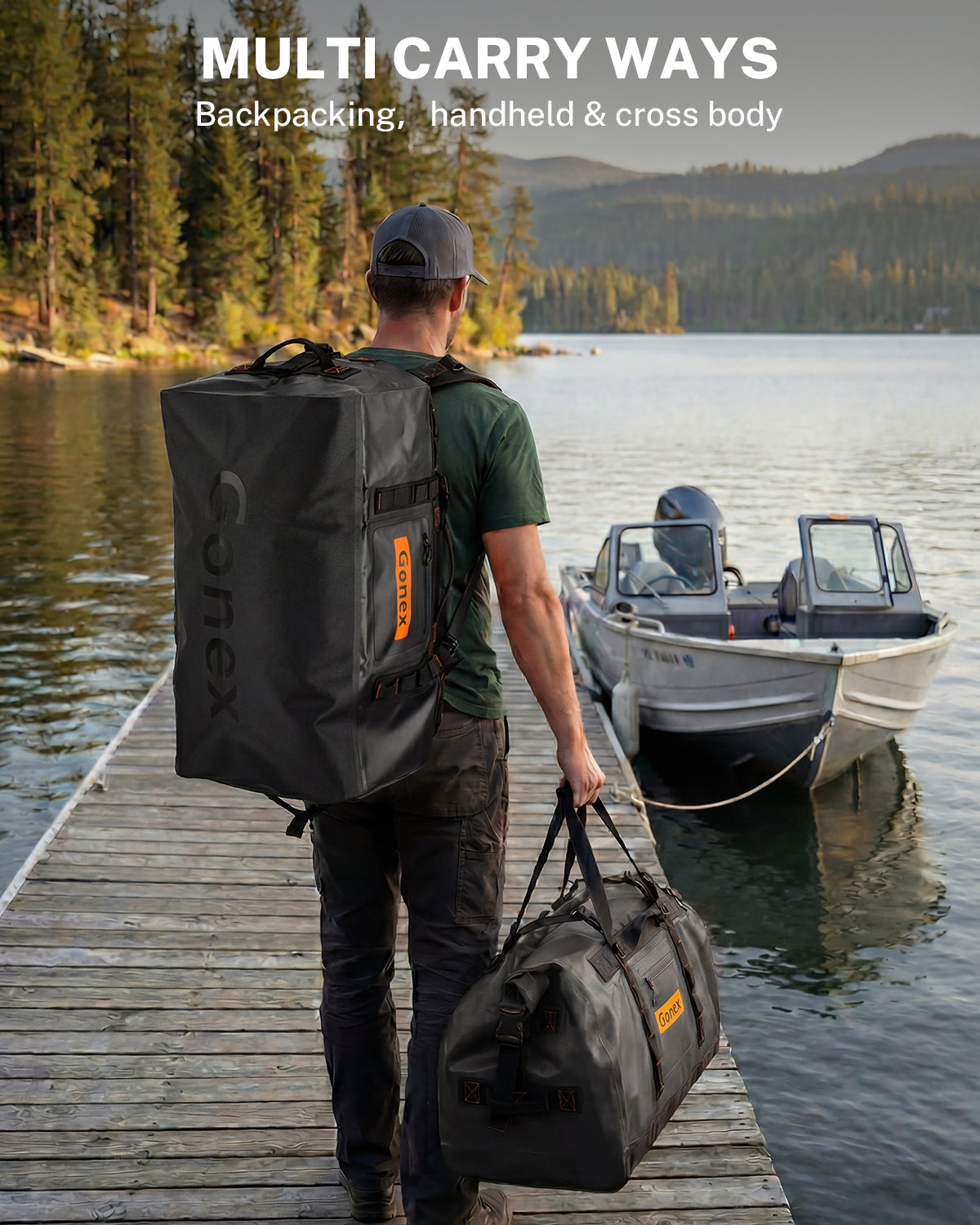 gonex-waterproof-duffle-bag-for-kayaking-camping-travel-90l-120l-150l image 8