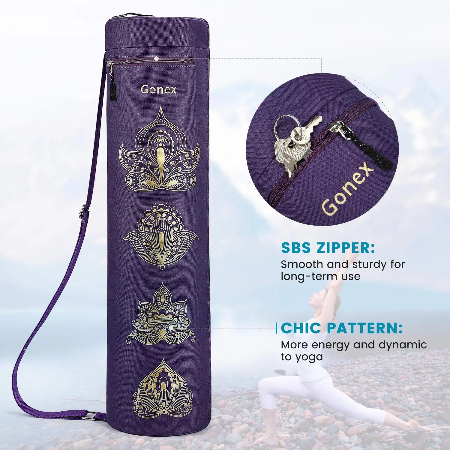 gonex-yoga-mat-bag-paisley image 8