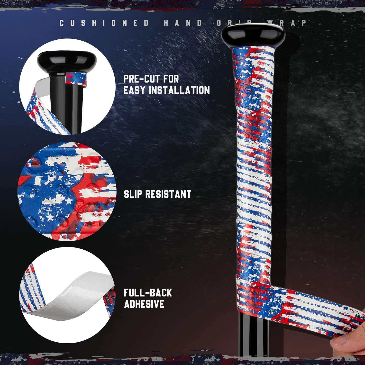 gonex-baseball-bat-grip-tape-40-1-non-slip-grip-with-american-flag-design image 5
