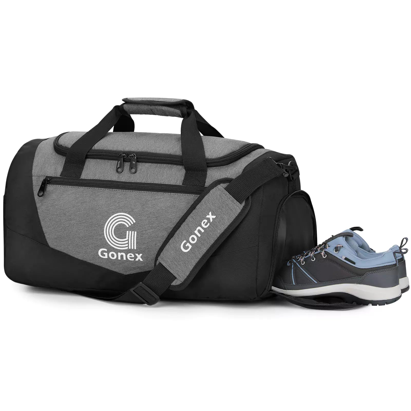 gonex-30l-sports-gym-duffle-bag-with-shoe-compartment-carry-on-size image 2