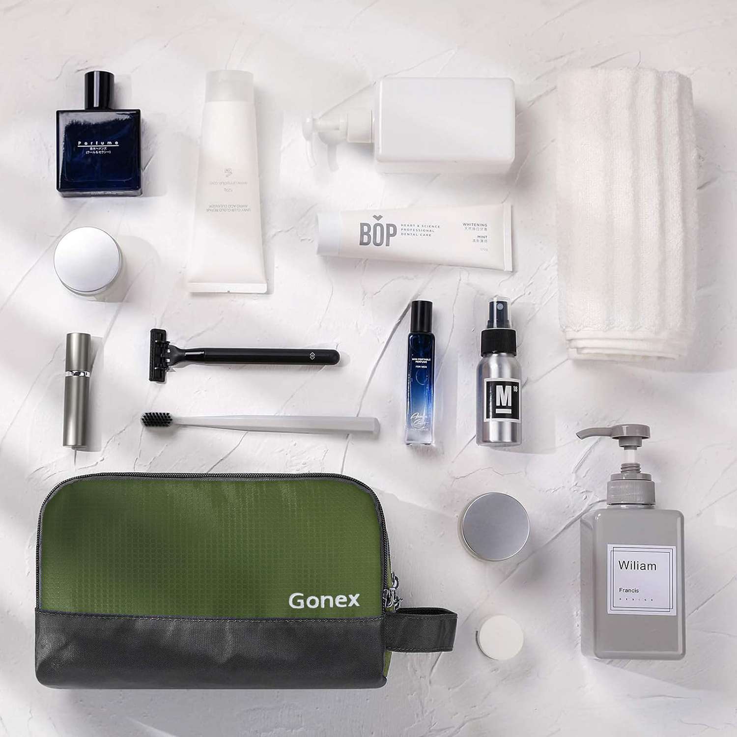 gonex-travel-toiletry-bag-water-resistant-hanging-organizer-with-tsa-friendly-de image 7