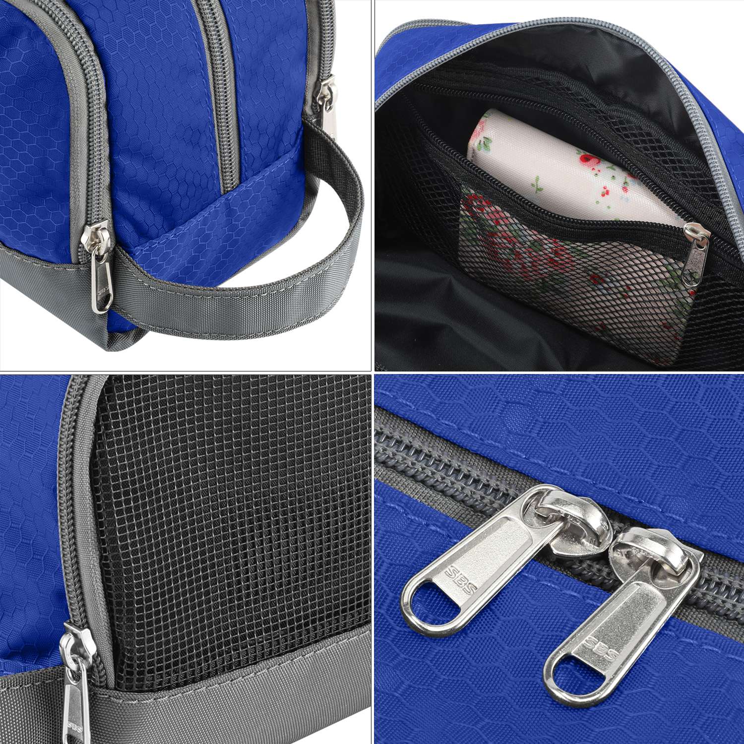 gonex-travel-toiletry-bag-water-resistant-nylon-dopp-kit-with-organized-compartm image 8