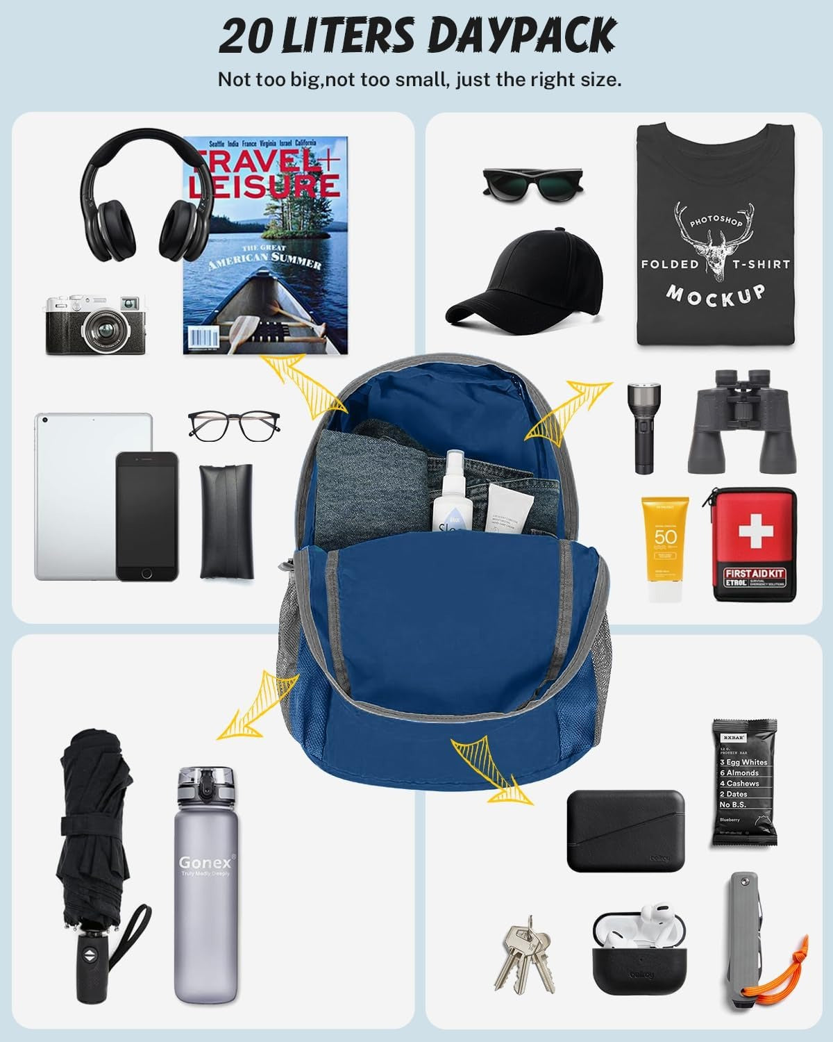 gonex-20l-lightweight-packable-hiking-backpack-daypack image 5
