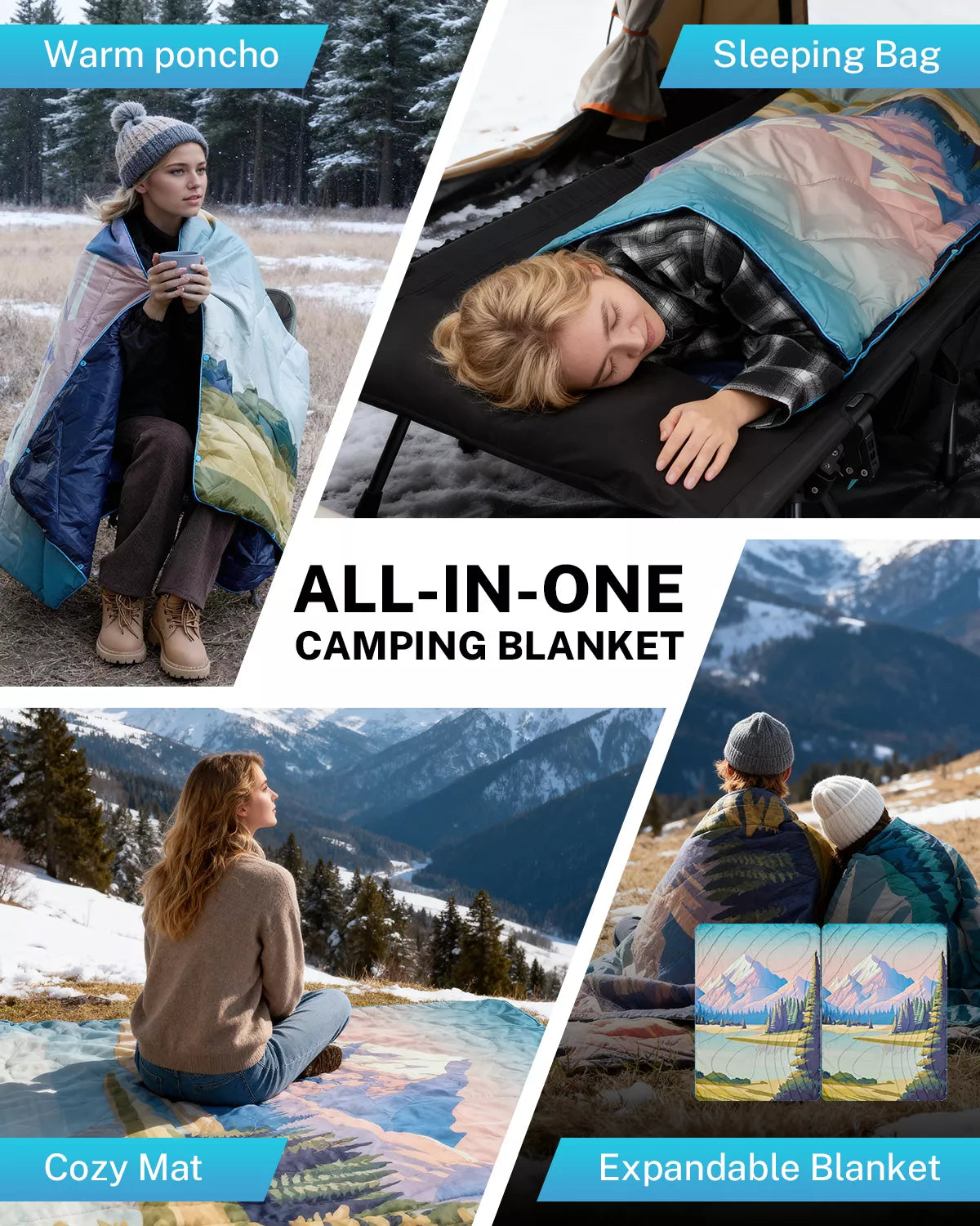 gonex-landscape-puffy-printed-outdoor-camping-blanket-79-x-55 image 6