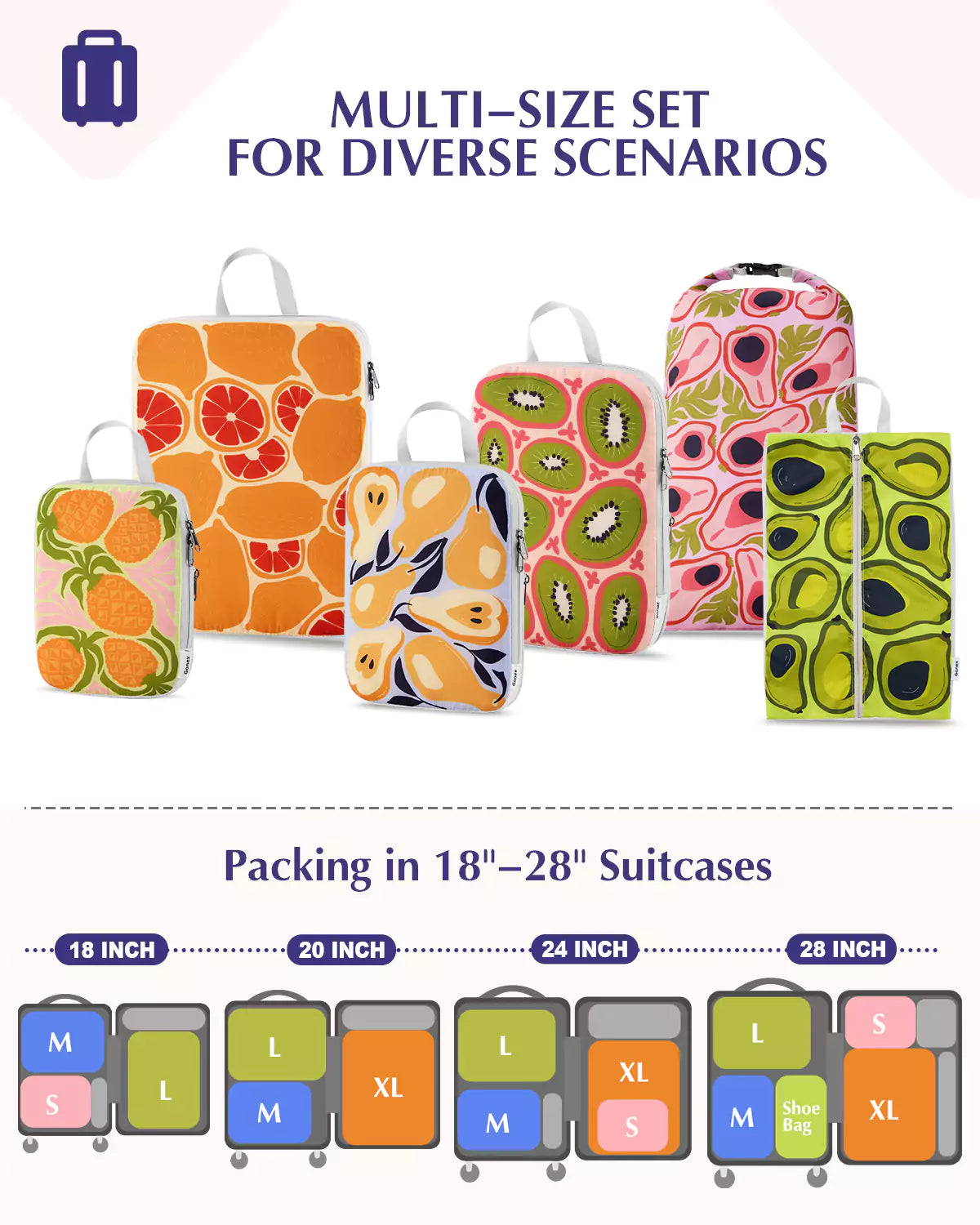 gonex-cute-fruit-compression-packing-cubes-set image 6