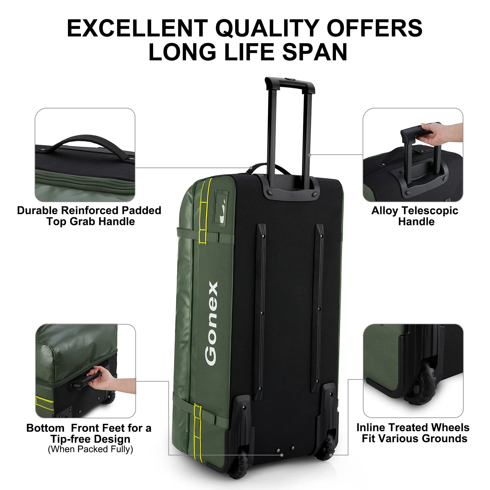 gonex-33-inch-rolling-duffle-bag-with-wheels-waterproof-1200d-pvc-10-day-capacit image 4