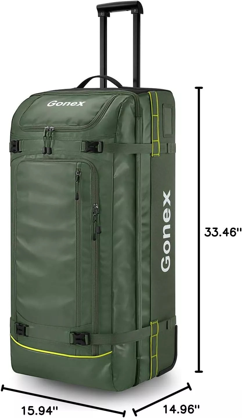 gonex-33-inch-rolling-duffle-bag-with-wheels-waterproof-1200d-pvc-10-day-capacit image 6