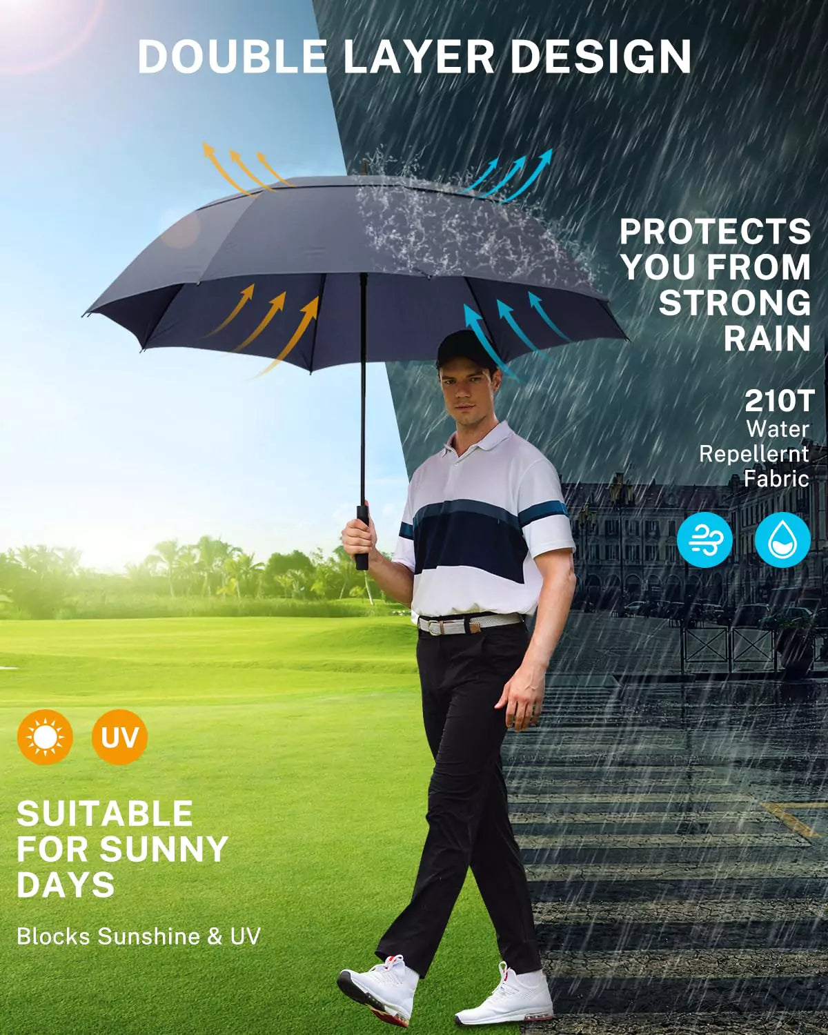 gonex-80-inch-extra-large-golf-umbrella-massive-6-foot-canopy-upf-50 image 4