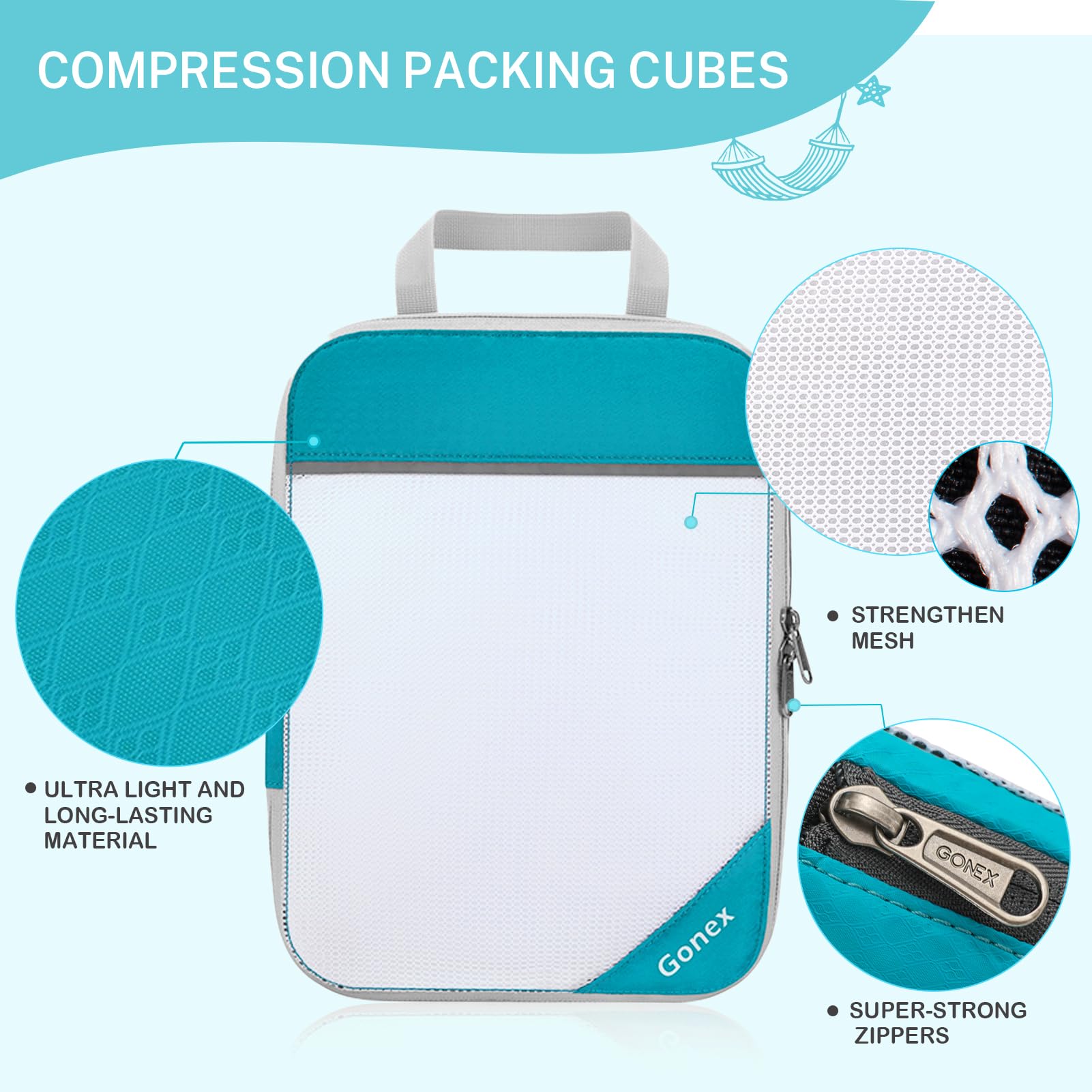 gonex-compressible-packing-cubes-7-pcs-complete-travel-organizer-set image 8