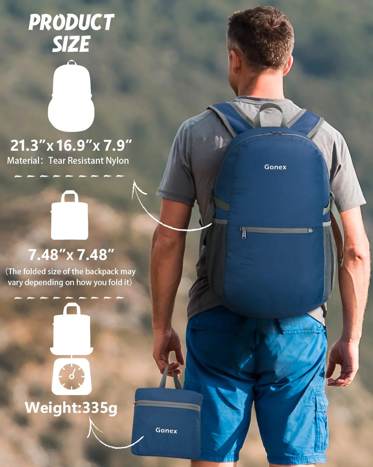gonex-30l-lightweight-packable-backpack image 7