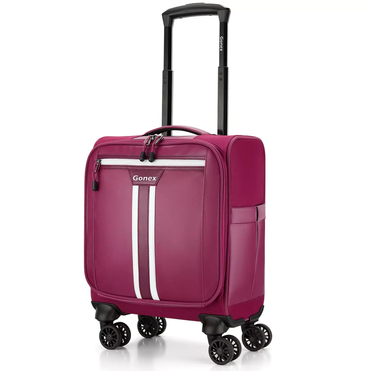 gonex-16-inch-rolling-spinner-carry-on-suitcase-with-waterproof-pvc image 3