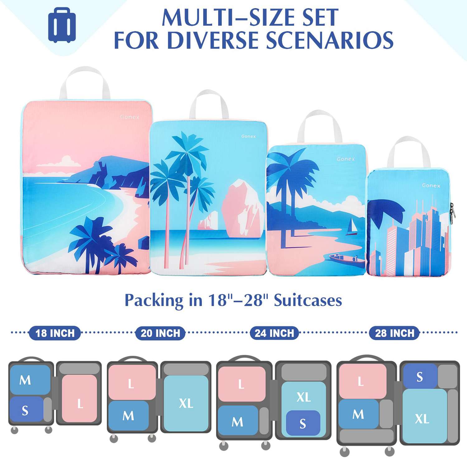 gonex-beach-compression-packing-cubes image 3
