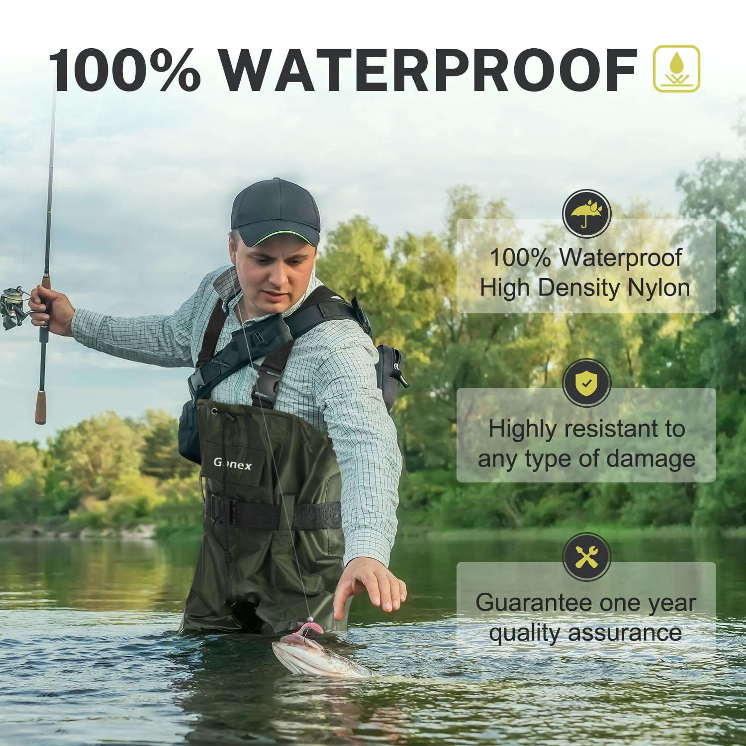 gonex-chest-waders-lightweight-waterproof-fishing-waders-with-boots-size-9-14 image 5