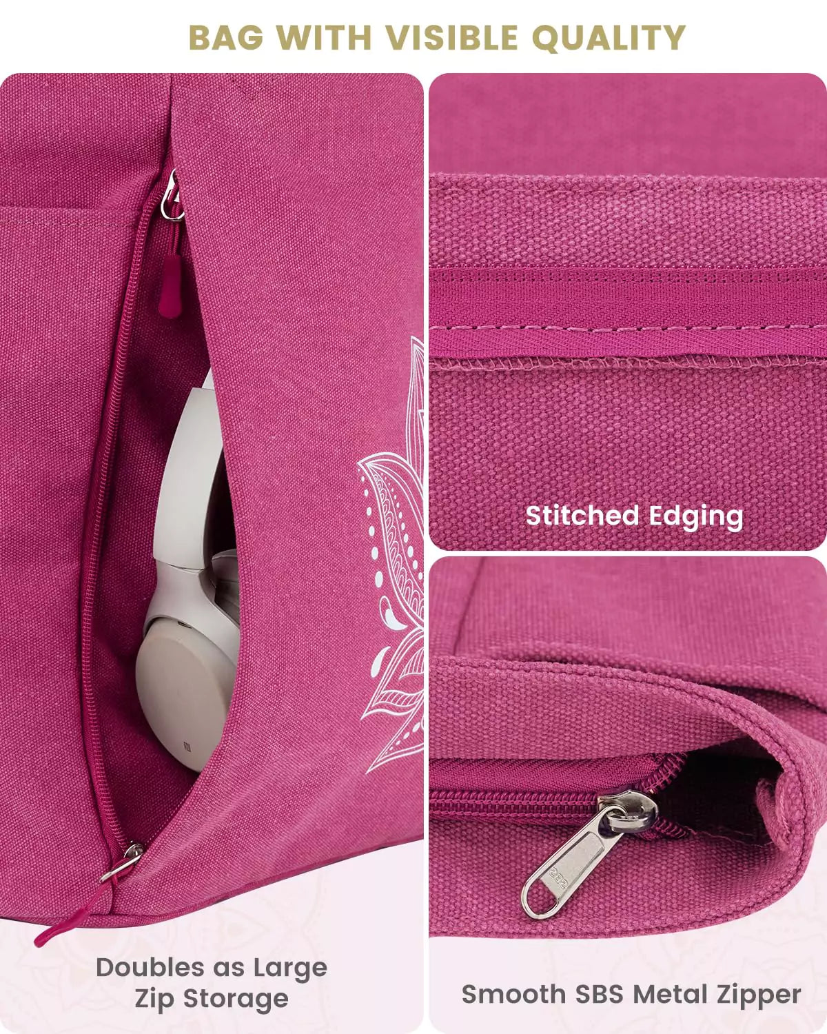gonex-yoga-mat-bag-xl-full-zipper-multi-pocket-tote-for-yoga-mats-and-gear image 4