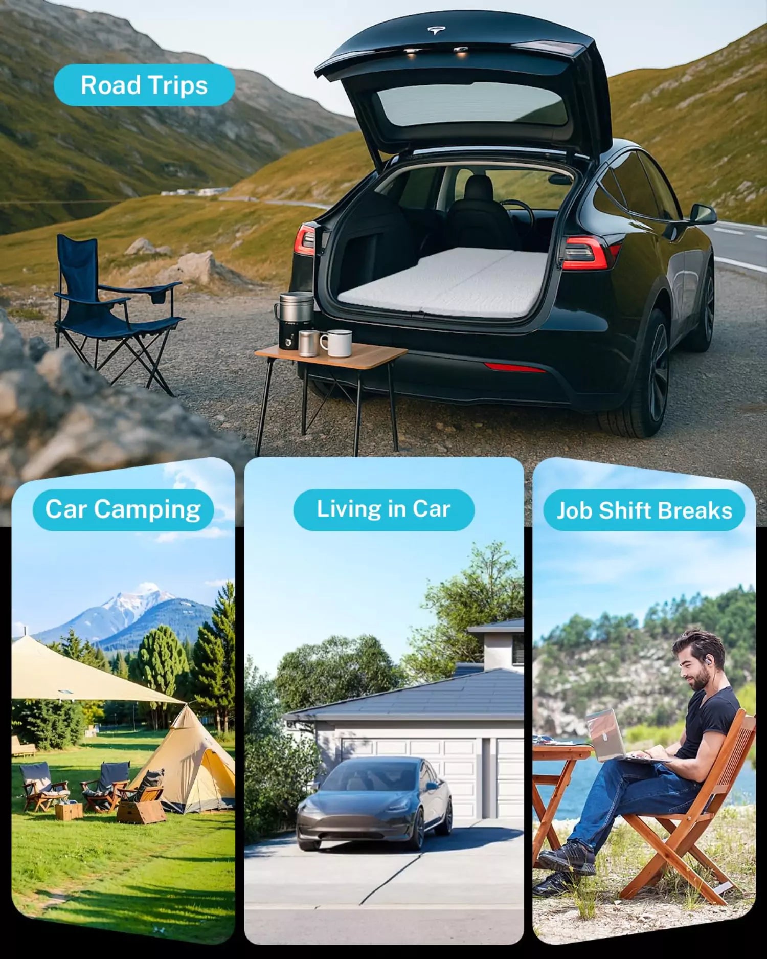 gonex-foldable-foam-mattress-for-tesla-model-y-3-76x43-inches image 8